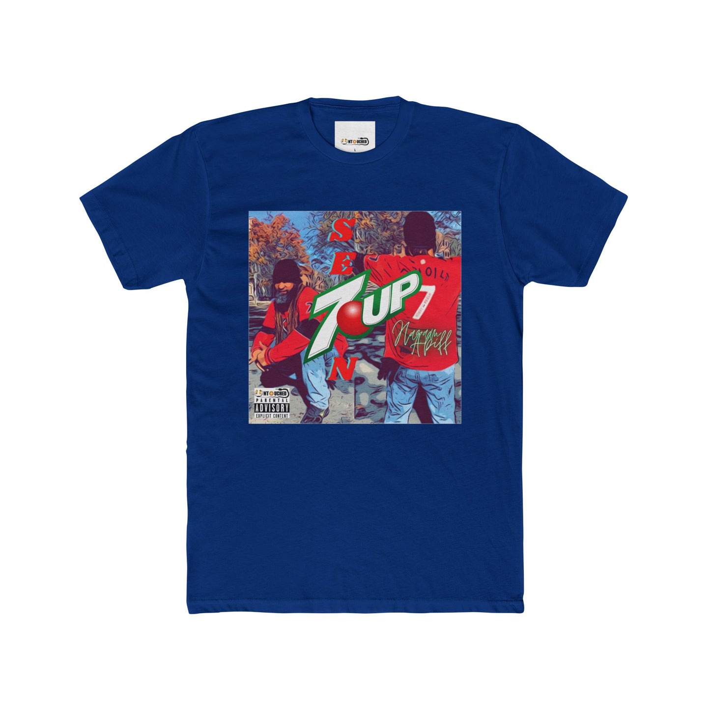 Cover Art Collection Unisex Cotton Crew Tee - '7 Up' Graphic T-Shirt