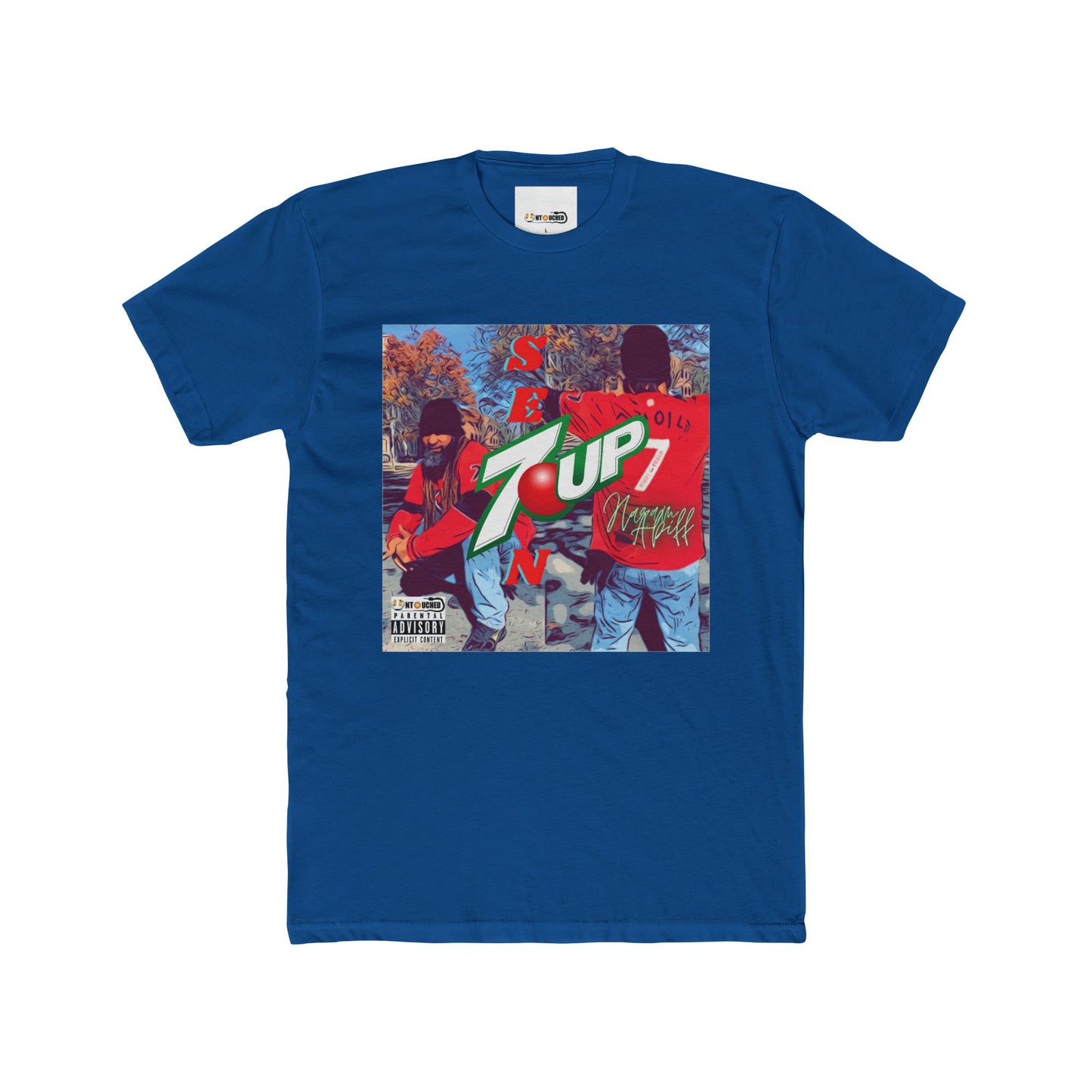 Cover Art Collection Unisex Cotton Crew Tee - '7 Up' Graphic T-Shirt