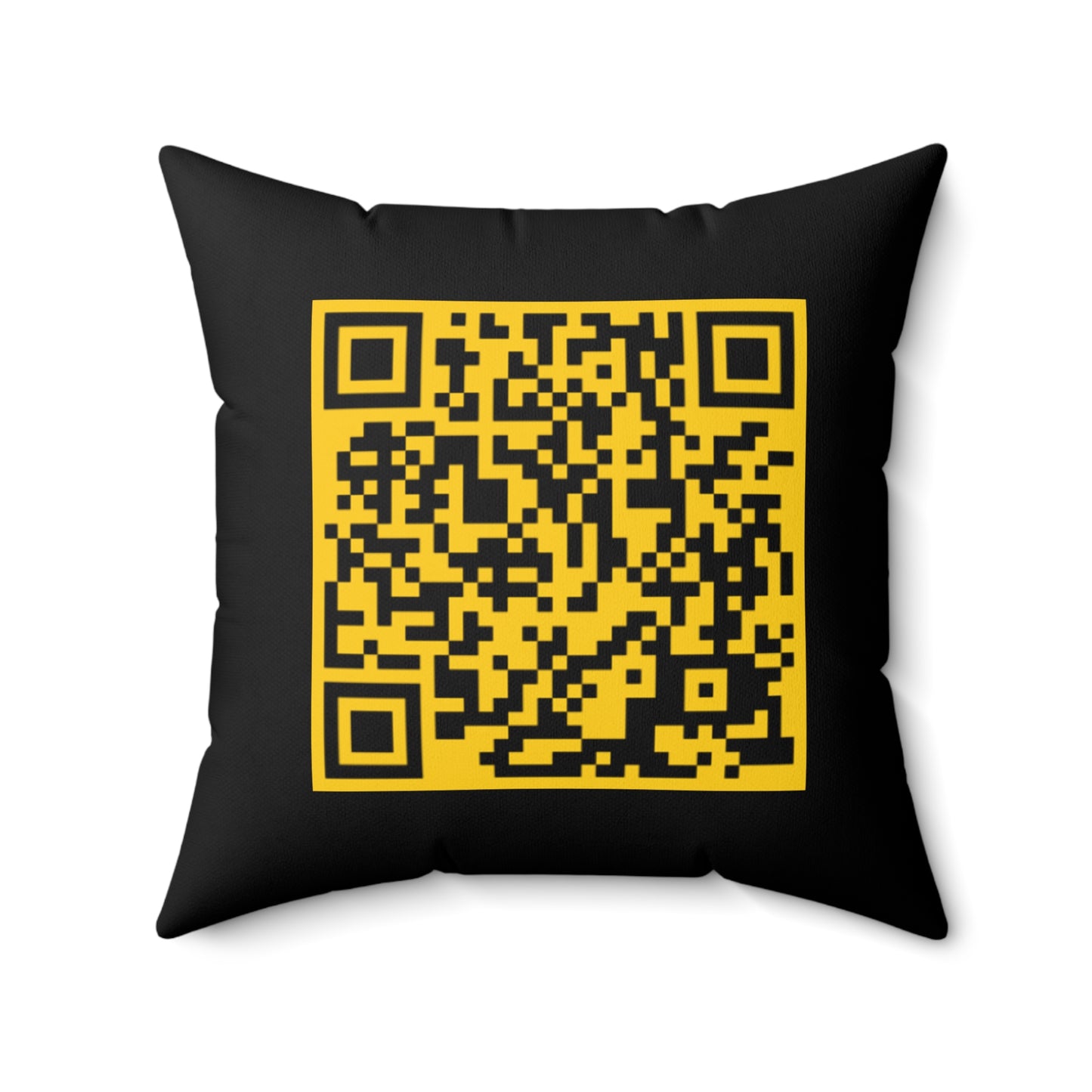 Music Vibes Decorative Pillow - 'UNTOUCHED' Design with QR Code