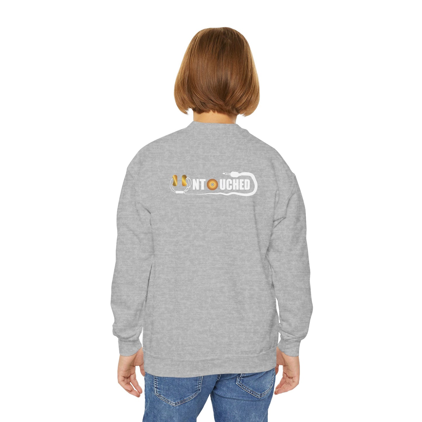 Youth Crewneck Sweatshirt - The Why Kidz Star and Untouched Design