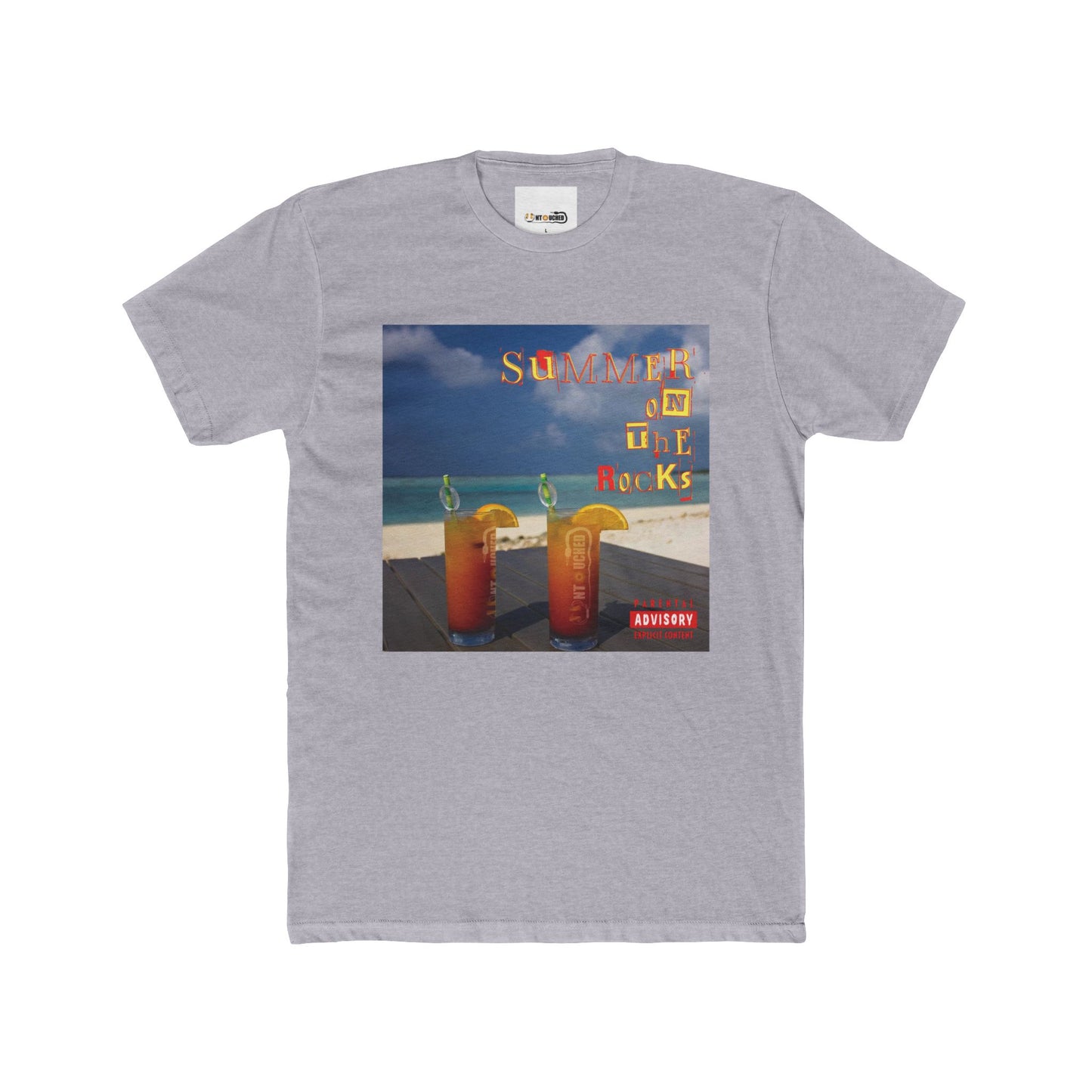 Cover Art Collection Unisex Cotton Crew Tee - 'Summer on the Rocks' Graphic T-Shirt