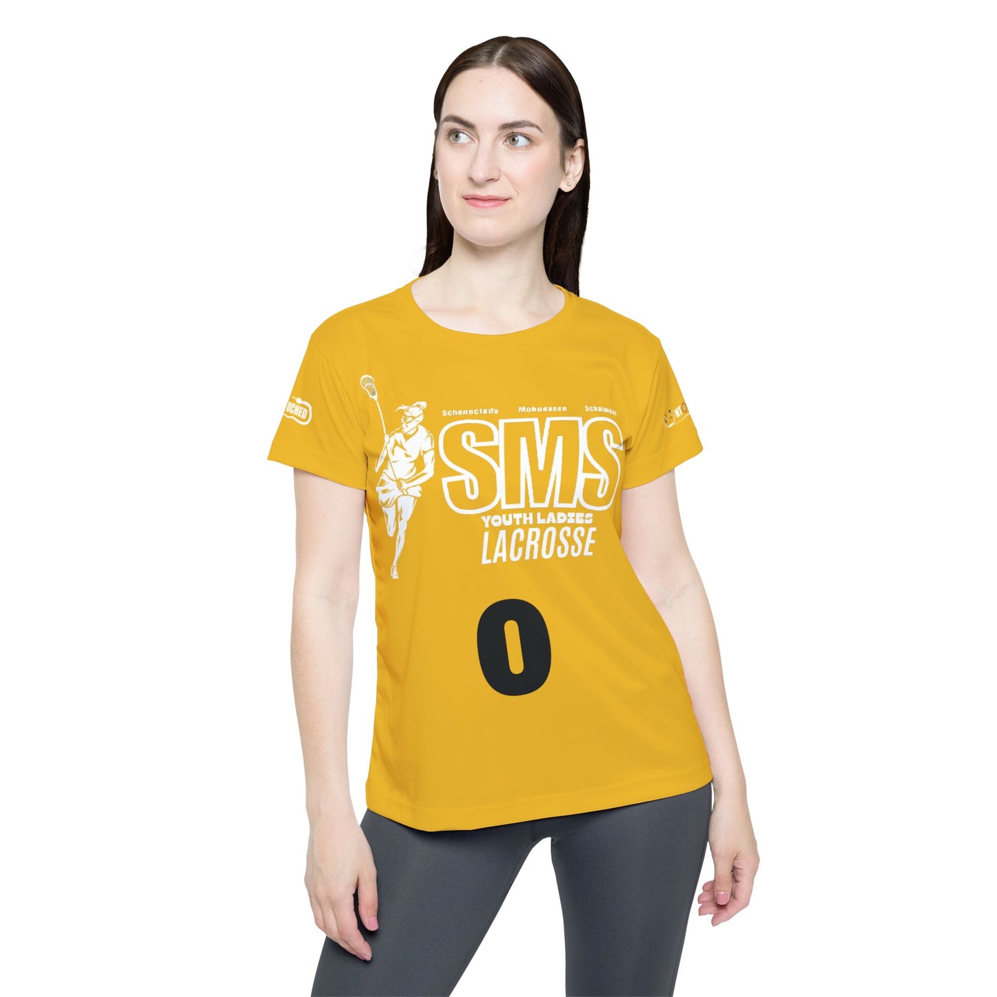 Yellow SMS Lacrosse Sports Jersey