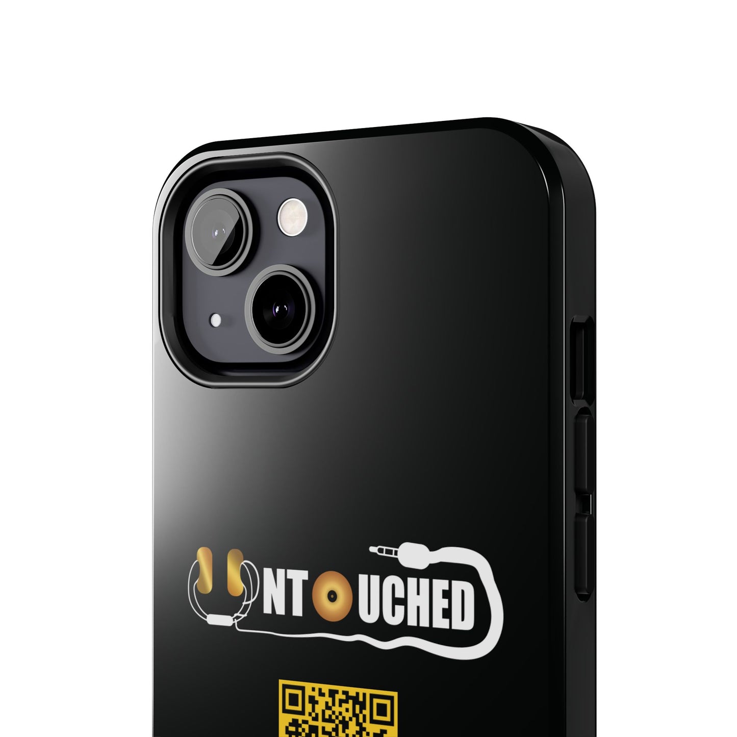 Durable Tough UNTOUCHED Phone Cases with Unique QR Design - Perfect for Tech Lovers
