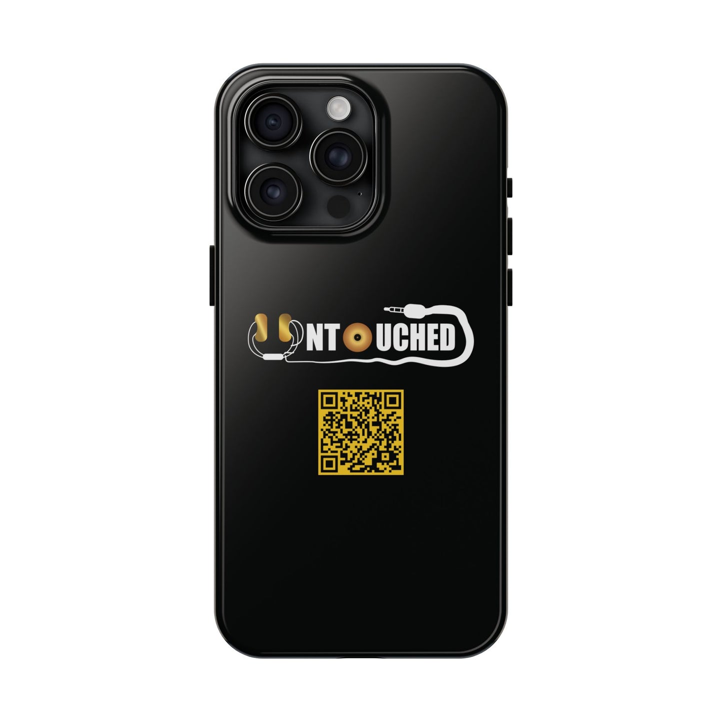 Durable Tough UNTOUCHED Phone Cases with Unique QR Design - Perfect for Tech Lovers