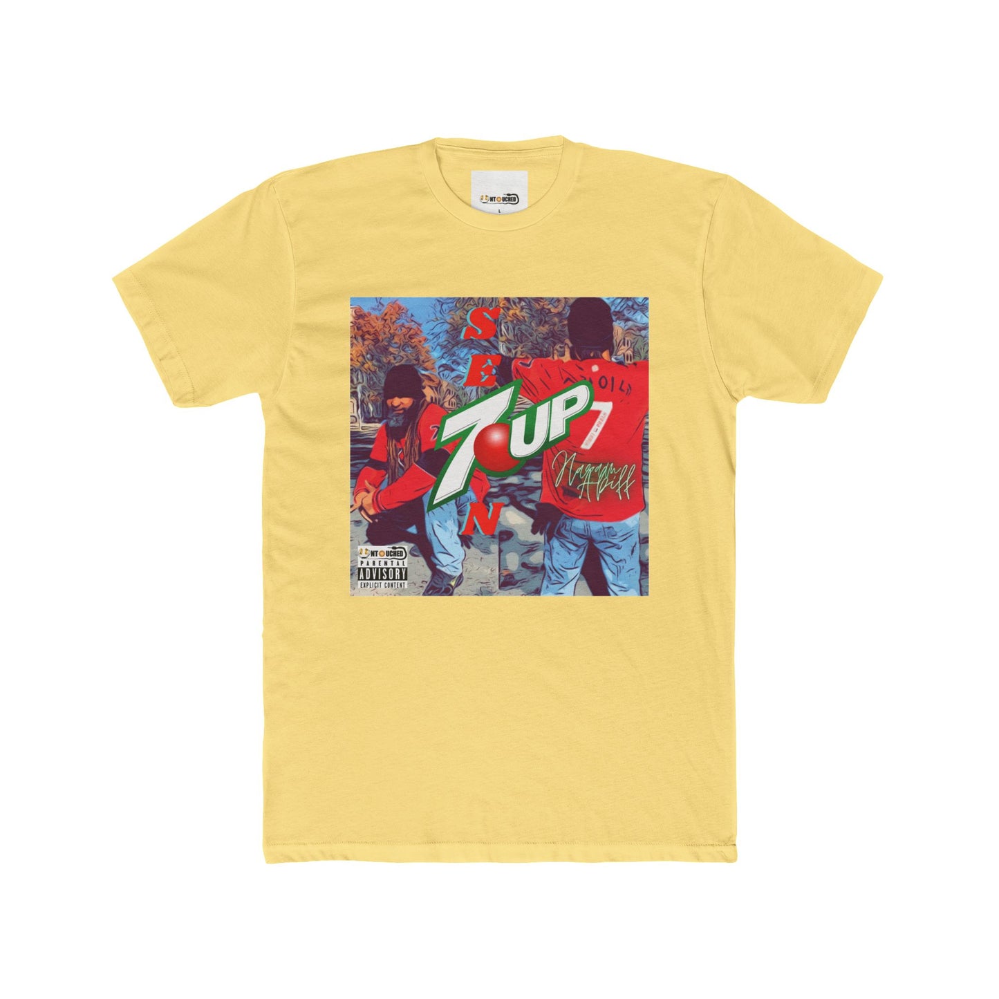 Cover Art Collection Unisex Cotton Crew Tee - '7 Up' Graphic T-Shirt