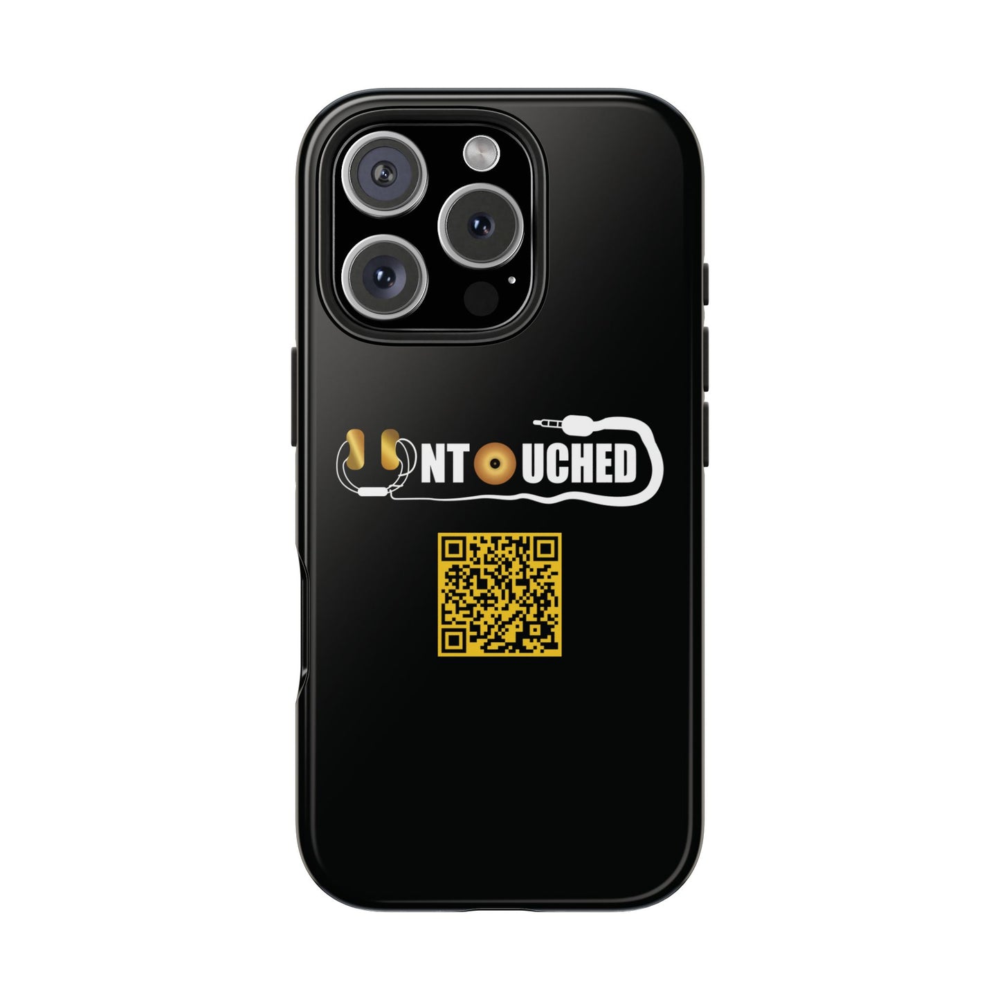 Durable Tough UNTOUCHED Phone Cases with Unique QR Design - Perfect for Tech Lovers