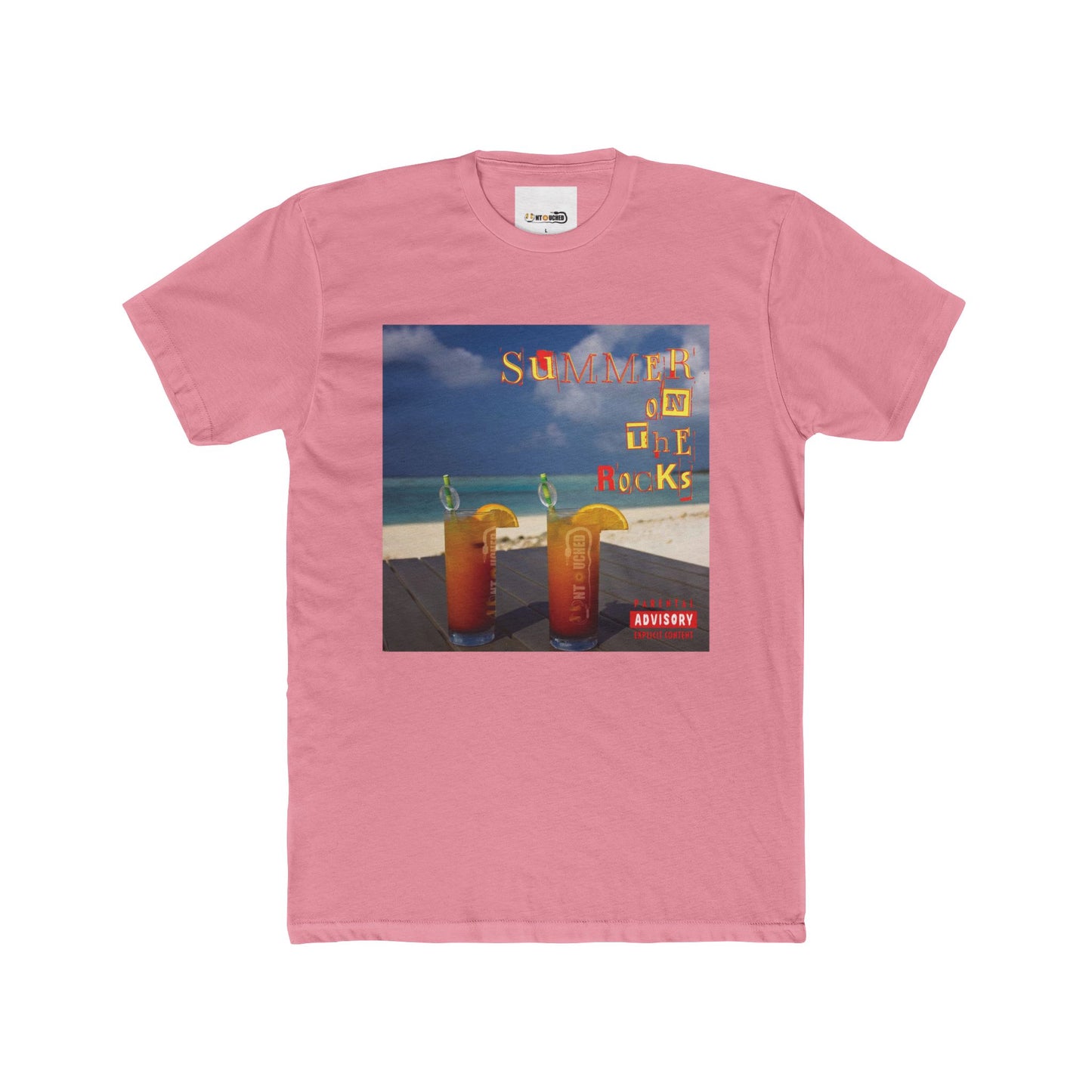 Cover Art Collection Unisex Cotton Crew Tee - 'Summer on the Rocks' Graphic T-Shirt