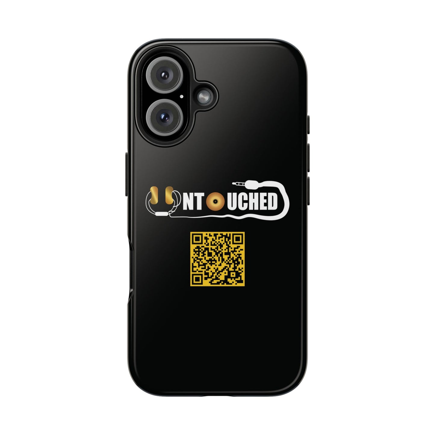 Durable Tough UNTOUCHED Phone Cases with Unique QR Design - Perfect for Tech Lovers