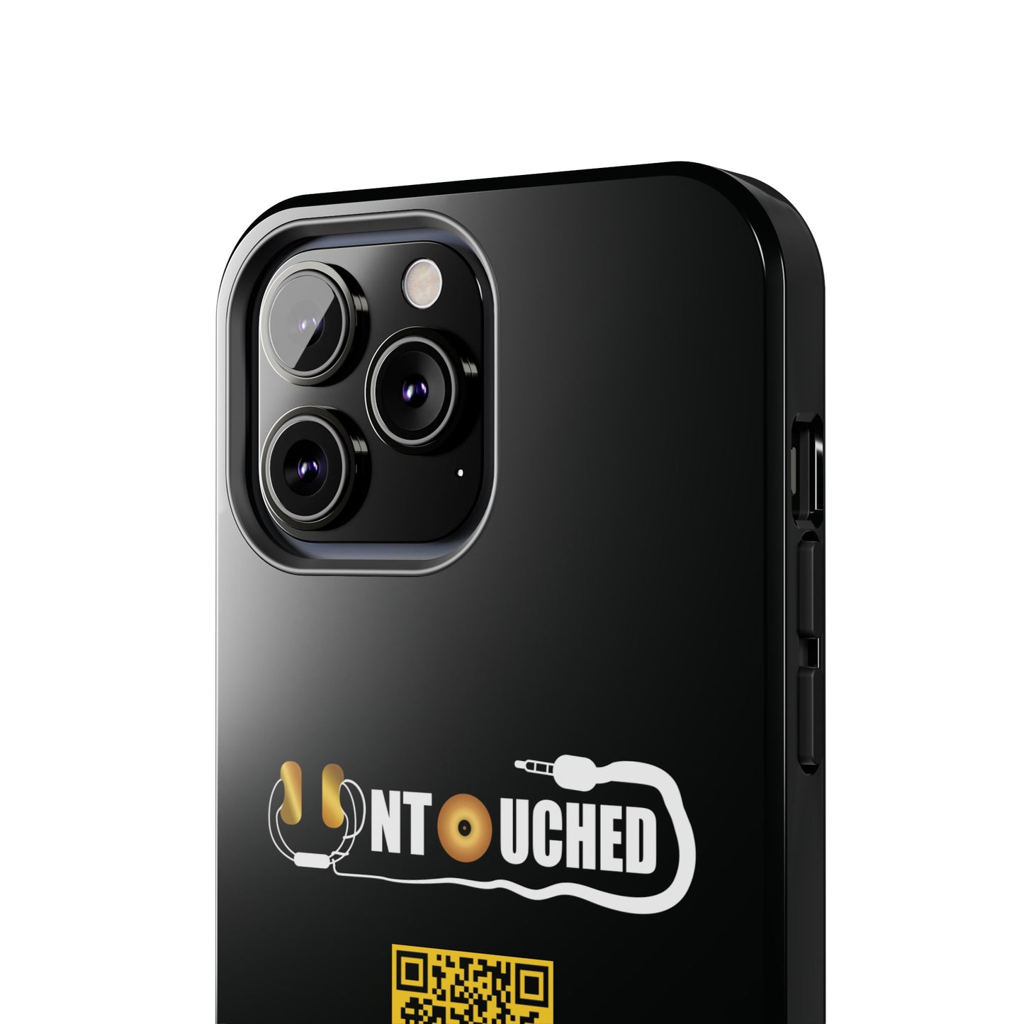 Durable Tough UNTOUCHED Phone Cases with Unique QR Design - Perfect for Tech Lovers