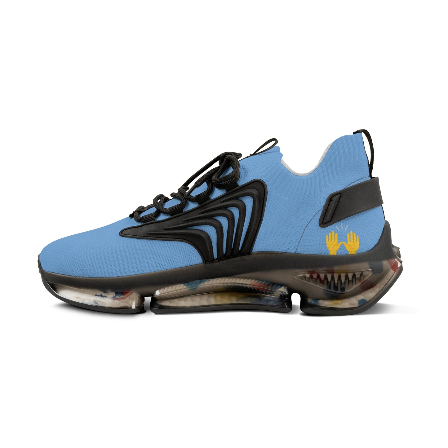 Baby Blue UNTOUCHED Men's Mesh Sneakers 'That U Letter'
