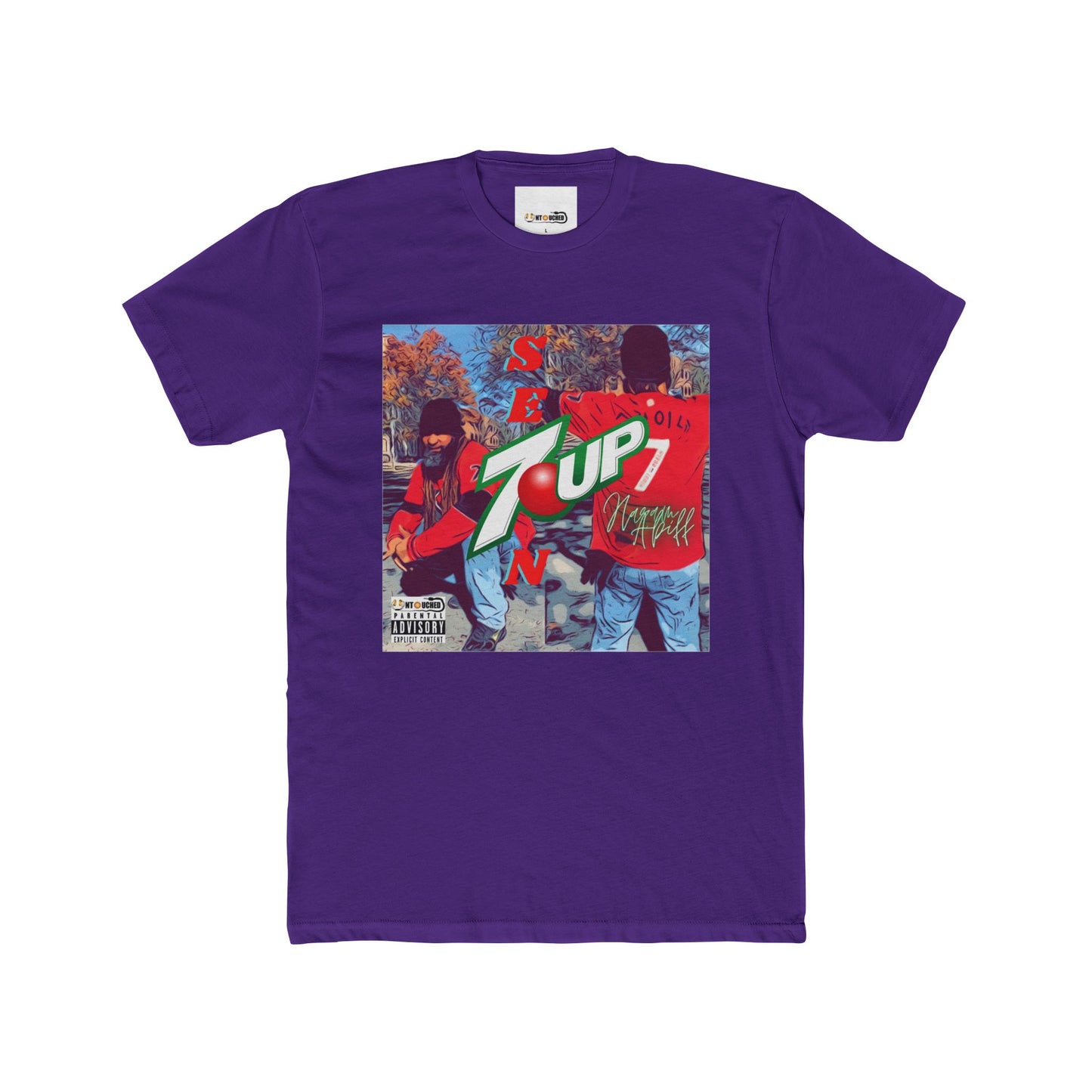 Cover Art Collection Unisex Cotton Crew Tee - '7 Up' Graphic T-Shirt