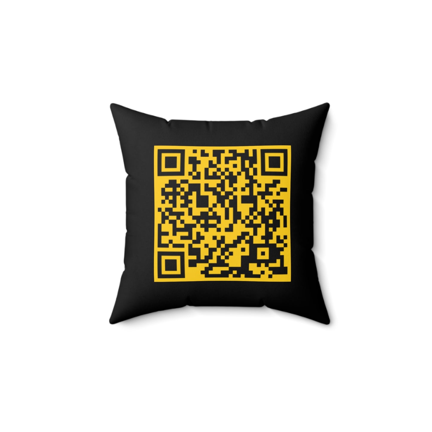 Music Vibes Decorative Pillow - 'UNTOUCHED' Design with QR Code