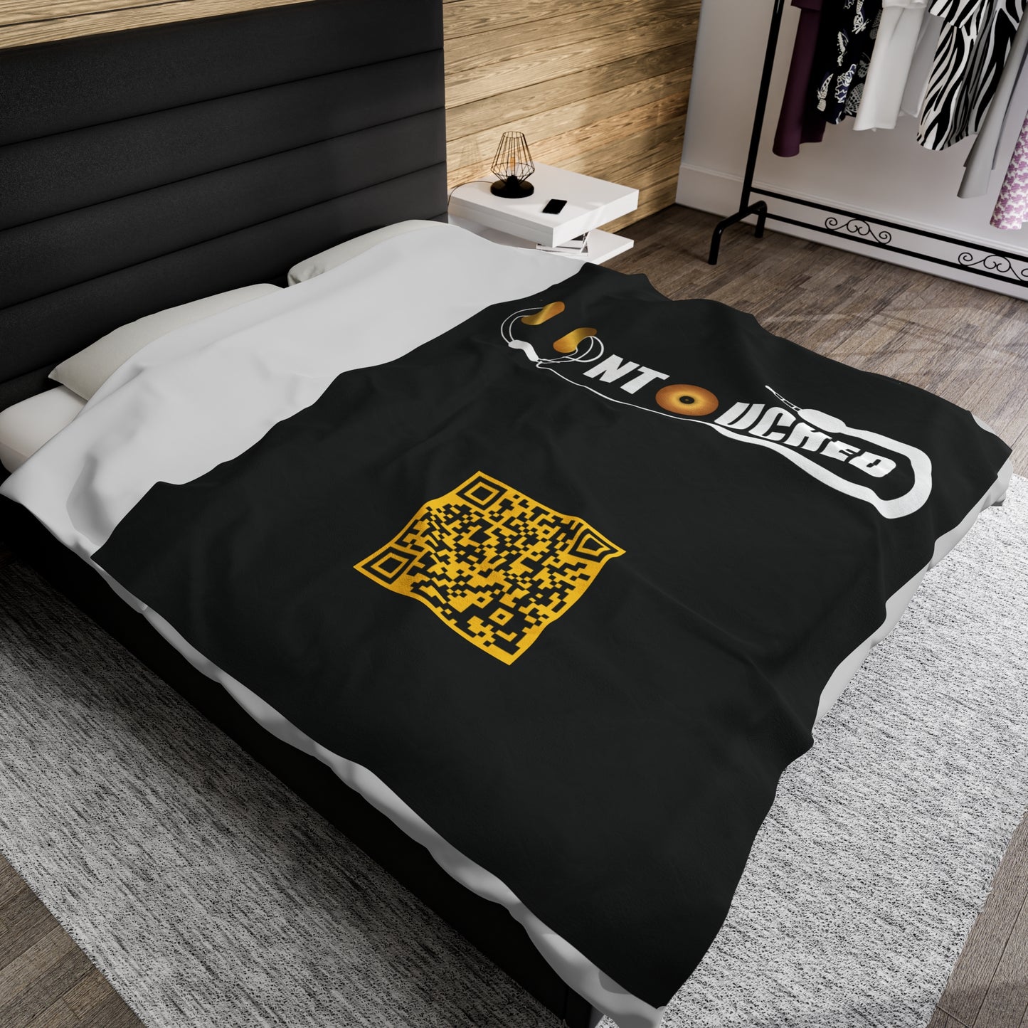 UNTOUCHED Collection Velveteen Plush Blanket - Comfortable & Cozy Throw for Music Lovers