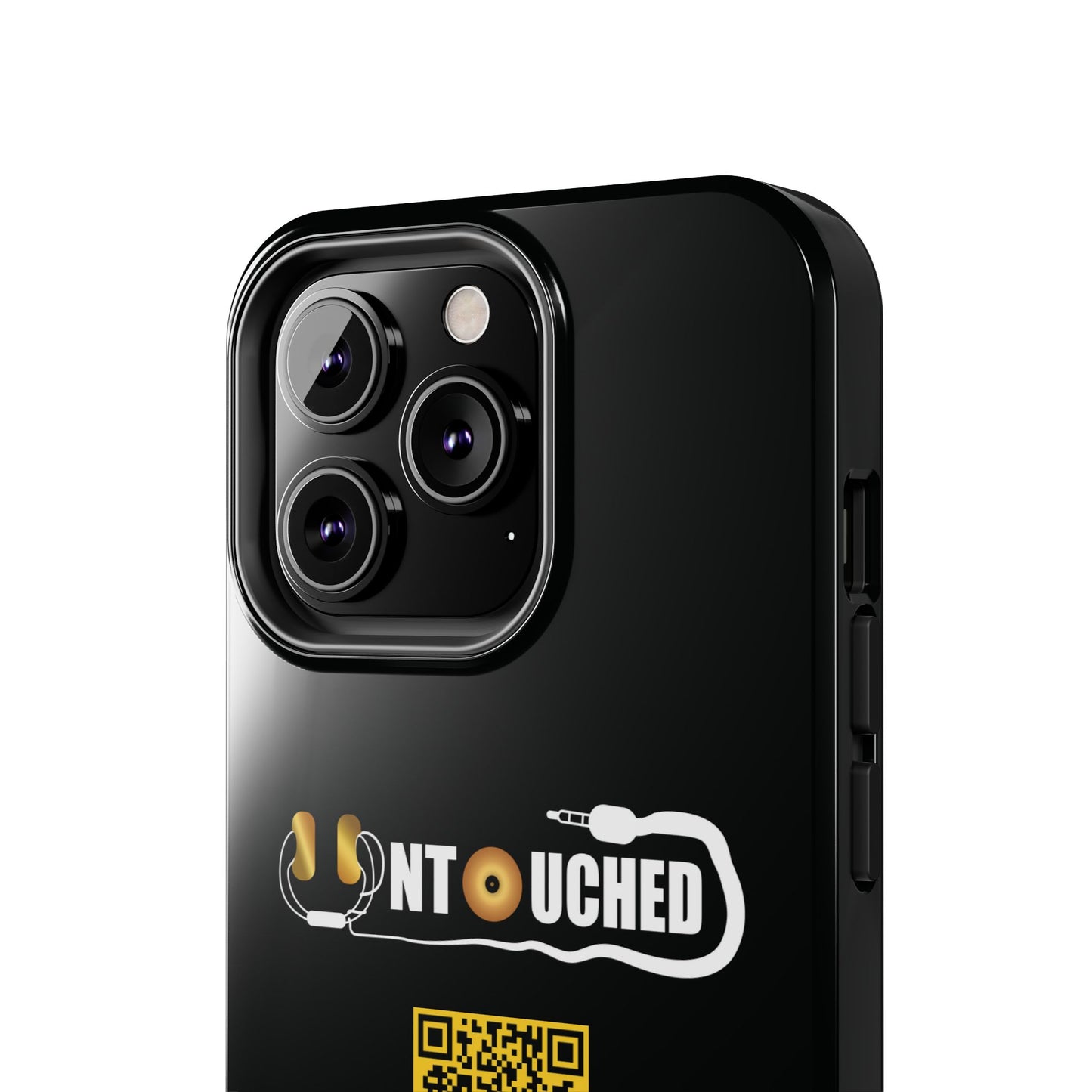 Durable Tough UNTOUCHED Phone Cases with Unique QR Design - Perfect for Tech Lovers