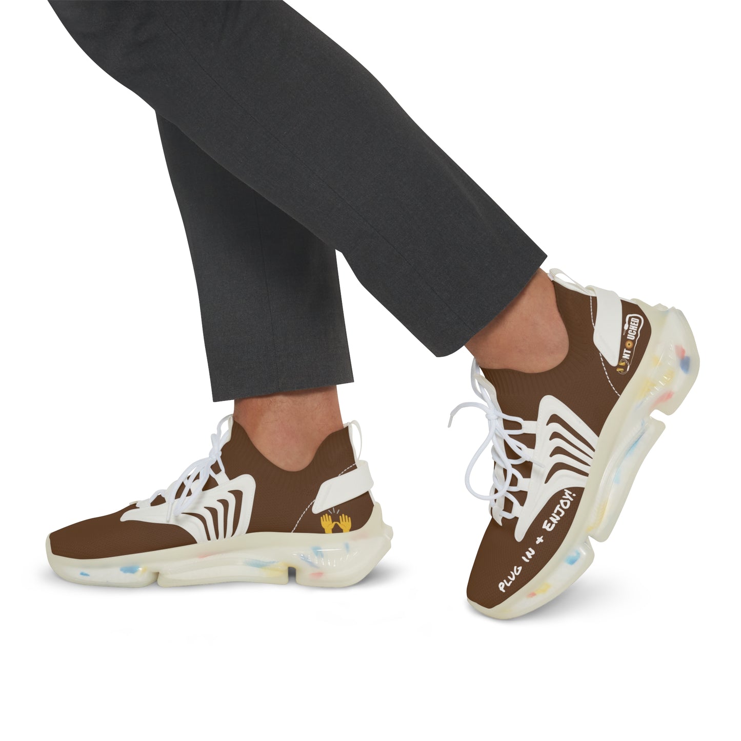 Brownie UNTOUCHED Men's Mesh Sneakers 'That U Letter'
