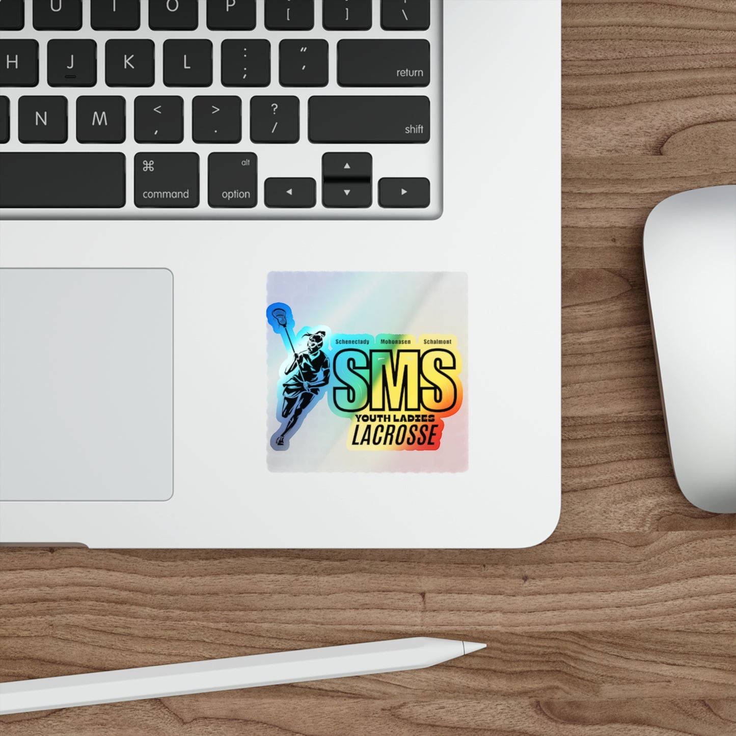 Holographic Lacrosse Stickers - Youth Ladies SMS Team Decals
