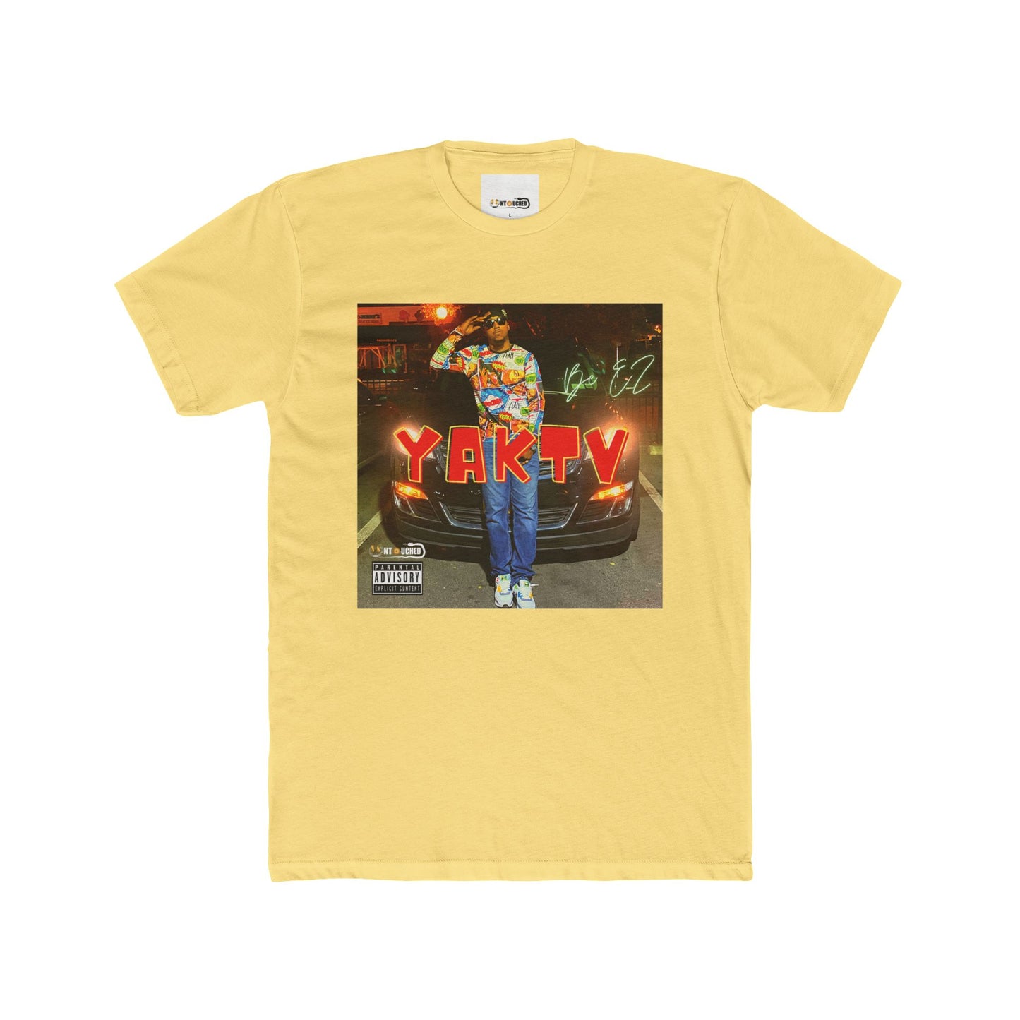 Cover Art Collection Unisex Cotton Crew Tee - ' YAKTV' Graphic T-Shirt