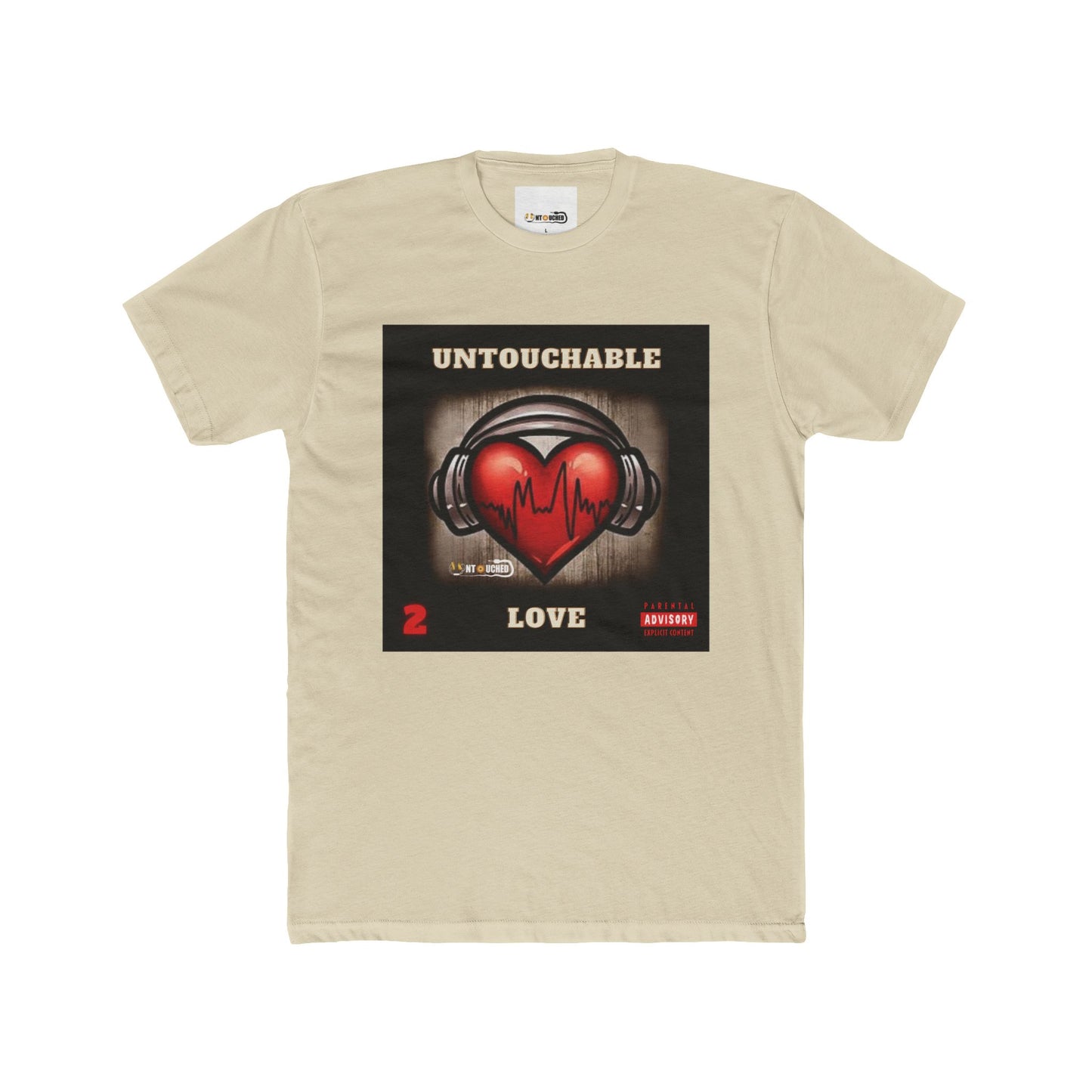 Cover Art Collection Unisex Cotton Crew Tee - 'Untouchable Love Part 2' Graphic T-Shirt