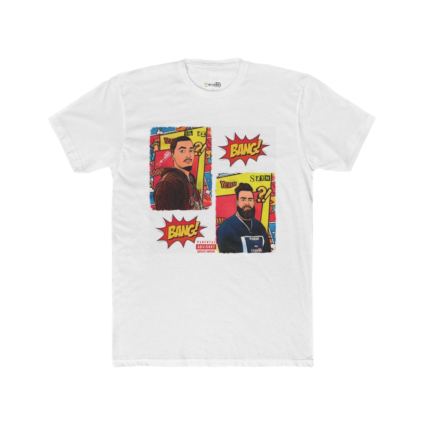 Cover Art Collection Unisex Cotton Crew Tee - 'BANG BANG' Graphic T-Shirt