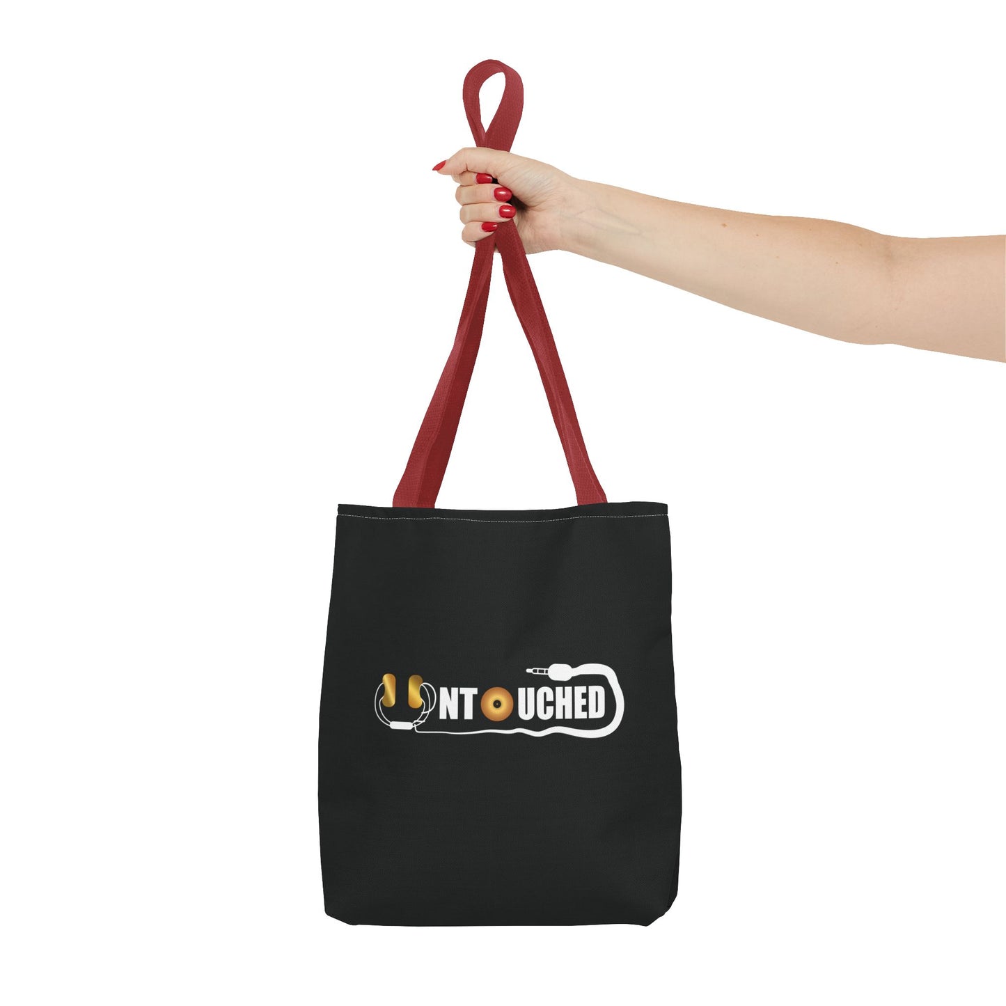 Untouched Music-Themed Tote Bag with QR Code