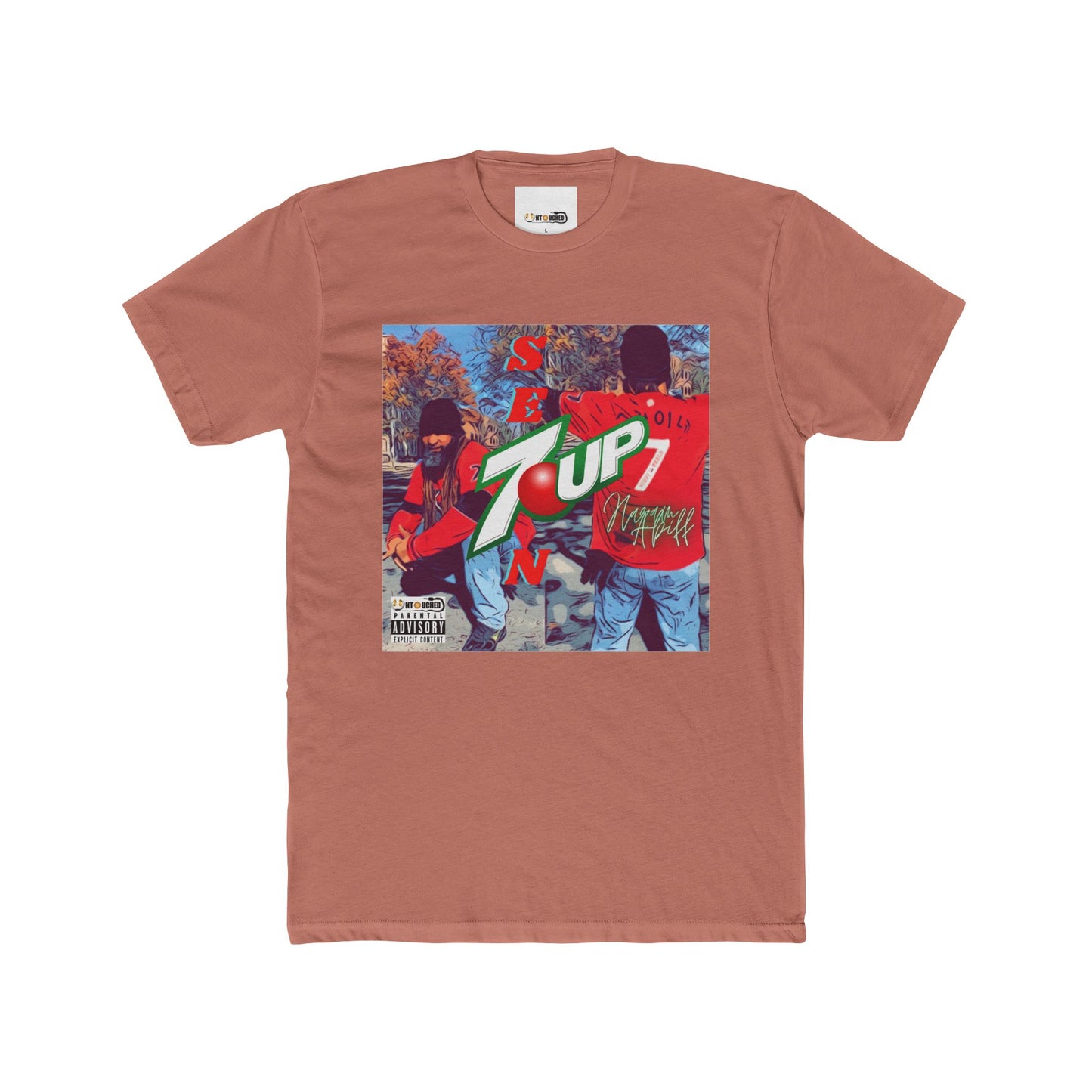 Cover Art Collection Unisex Cotton Crew Tee - '7 Up' Graphic T-Shirt
