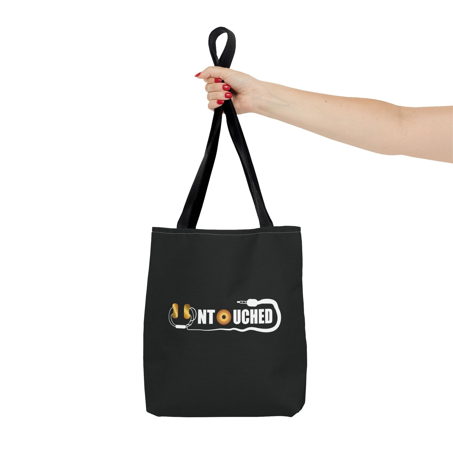 Untouched Music-Themed Tote Bag with QR Code
