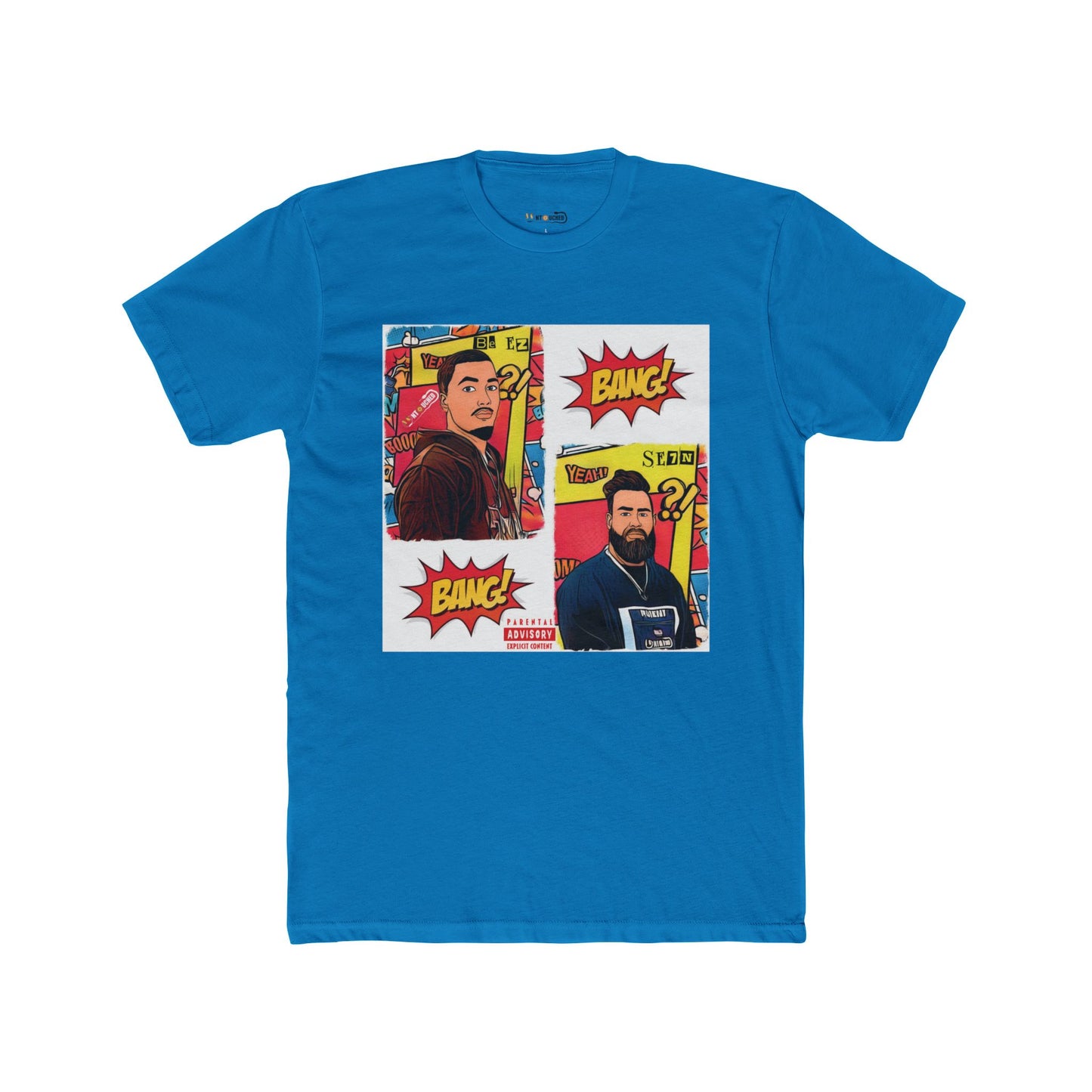 Cover Art Collection Unisex Cotton Crew Tee - 'BANG BANG' Graphic T-Shirt