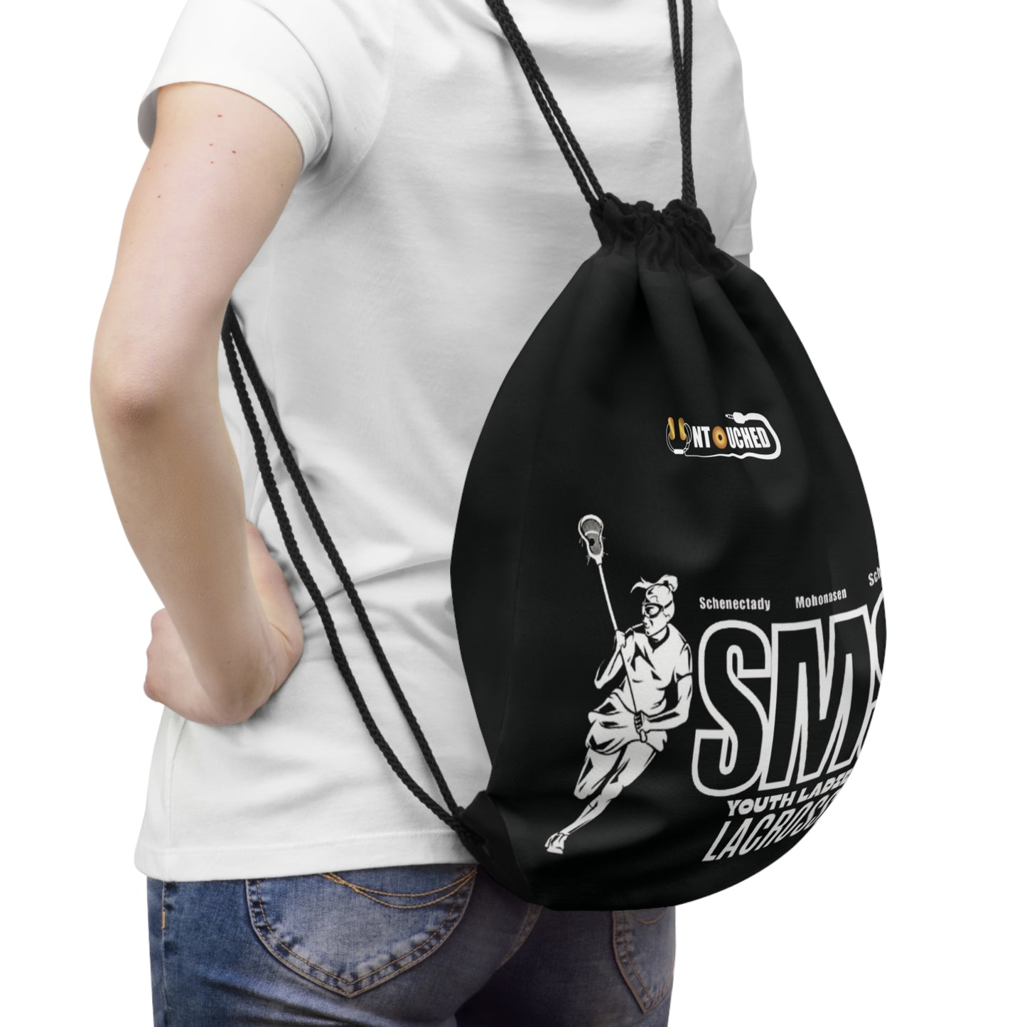 SMS Lacrosse Drawstring Bag - Black
