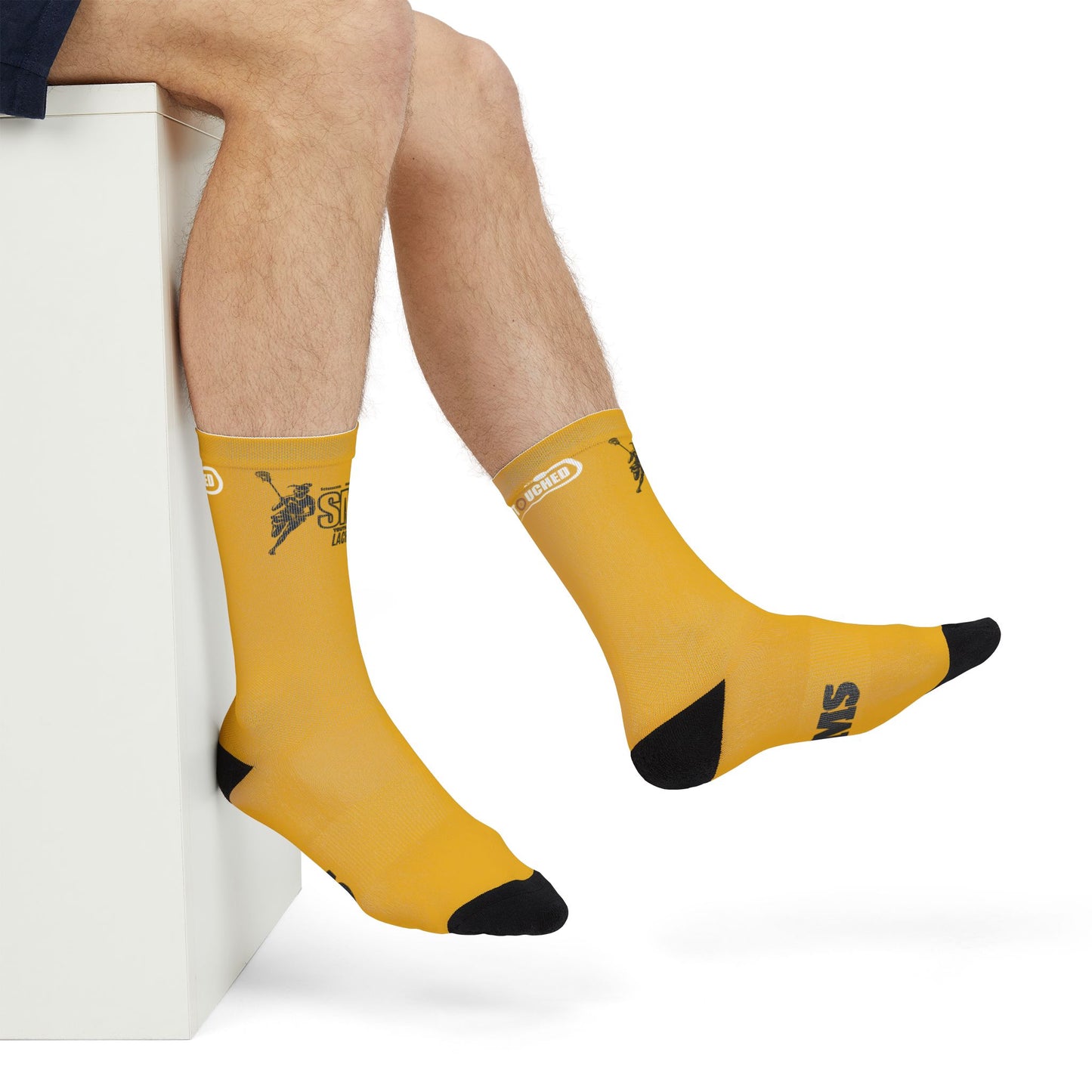 SMS Crew Socks for Youth Ladies Lacrosse Fans
