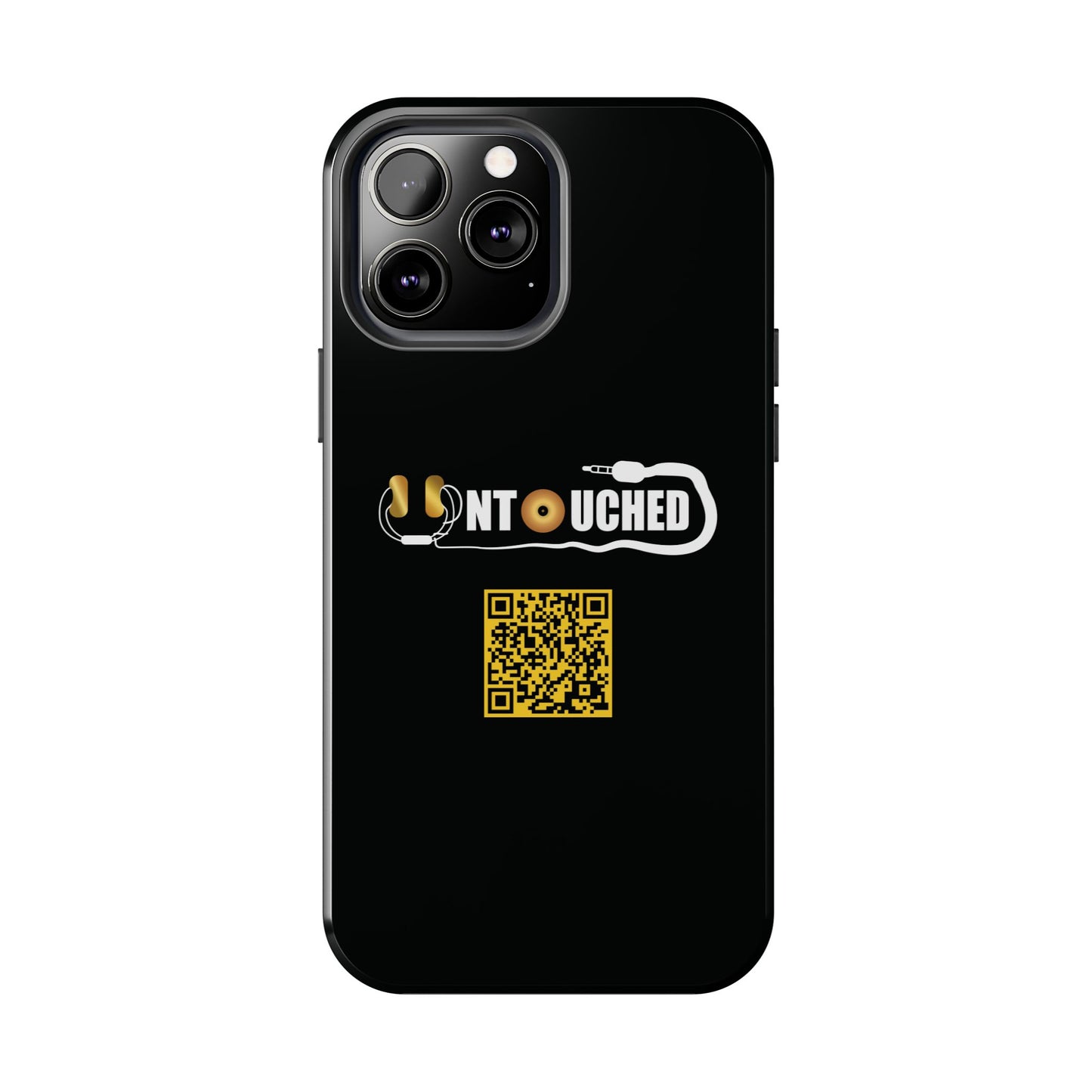 Durable Tough UNTOUCHED Phone Cases with Unique QR Design - Perfect for Tech Lovers