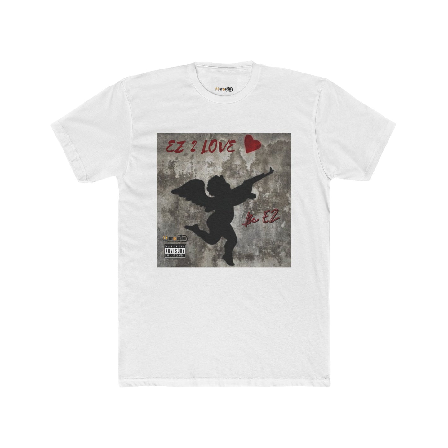 Cover Art Collection Unisex Cotton Crew Tee - ' EZ 2 Love' Graphic T-Shirt