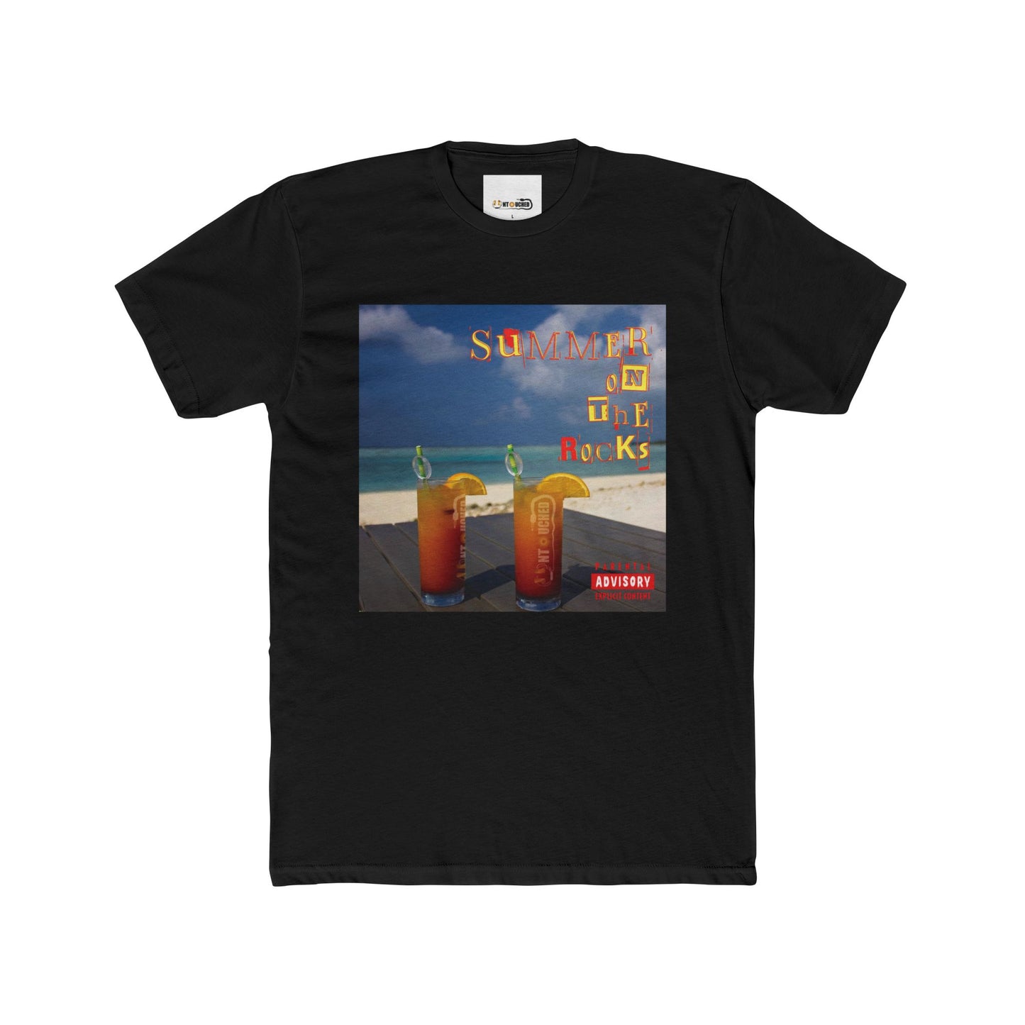 Cover Art Collection Unisex Cotton Crew Tee - 'Summer on the Rocks' Graphic T-Shirt
