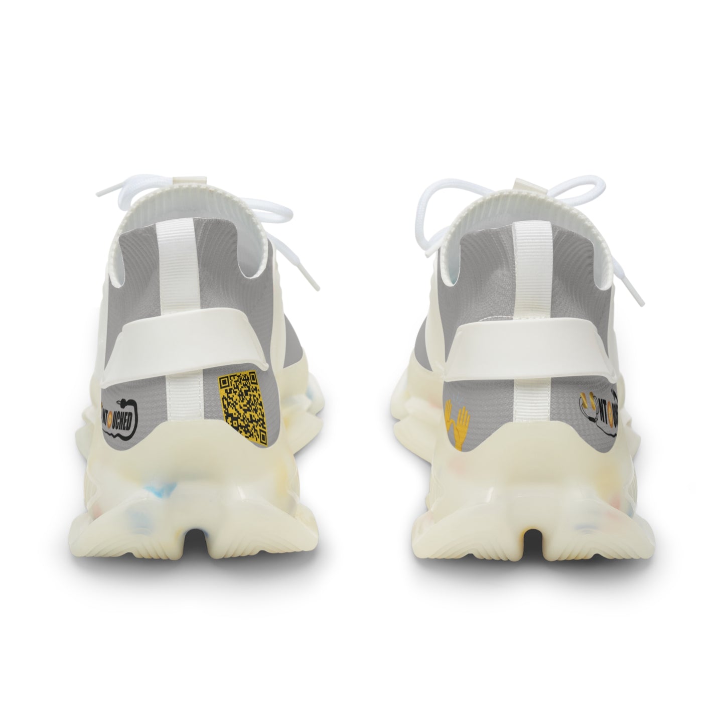 Grey UNTOUCHED Men's Mesh Sneakers 'That U Letter'