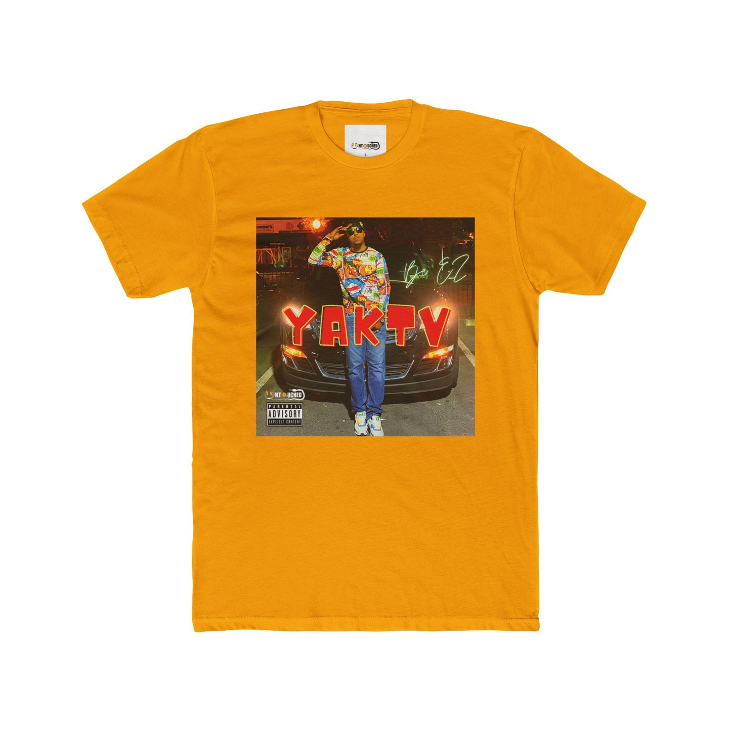 Cover Art Collection Unisex Cotton Crew Tee - ' YAKTV' Graphic T-Shirt