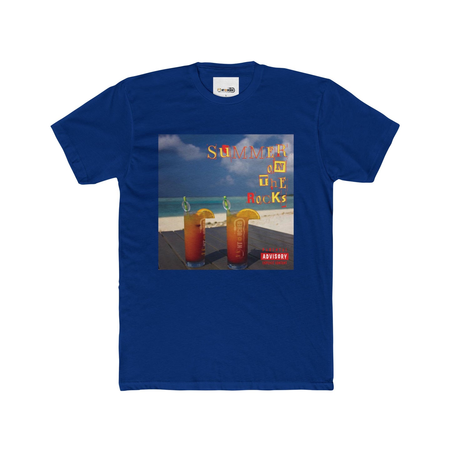 Cover Art Collection Unisex Cotton Crew Tee - 'Summer on the Rocks' Graphic T-Shirt