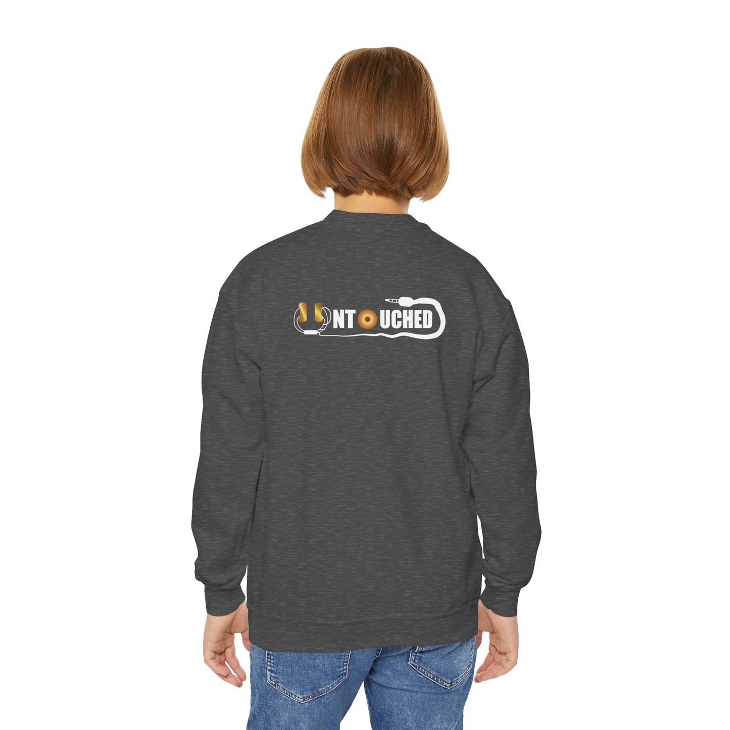 Youth Crewneck Sweatshirt - The Why Kidz Star and Untouched Design