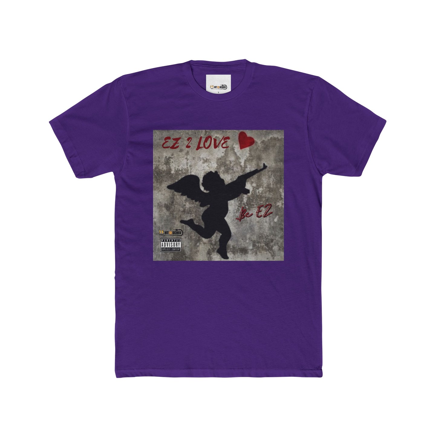 Cover Art Collection Unisex Cotton Crew Tee - ' EZ 2 Love' Graphic T-Shirt