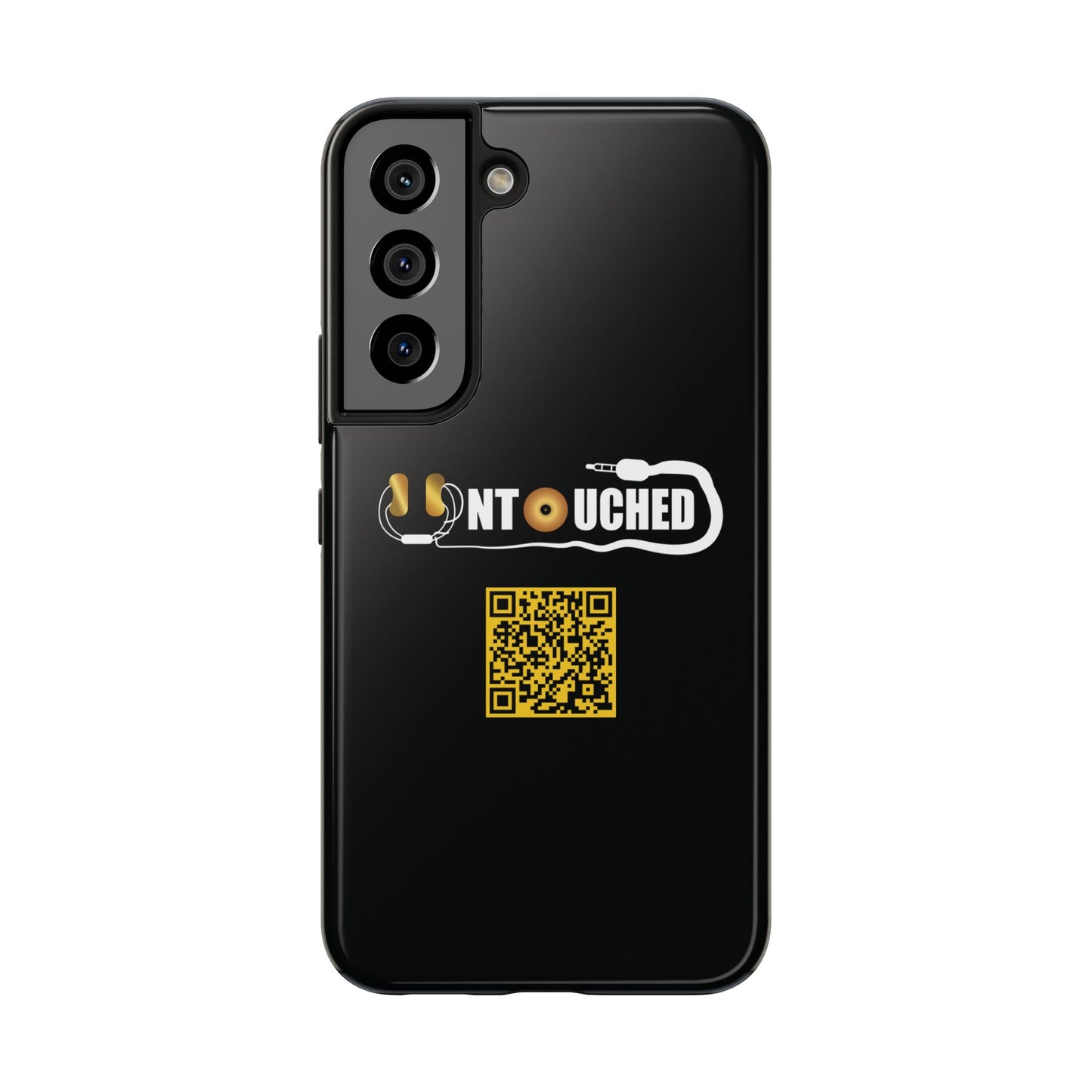 Durable Tough UNTOUCHED Phone Cases with Unique QR Design - Perfect for Tech Lovers