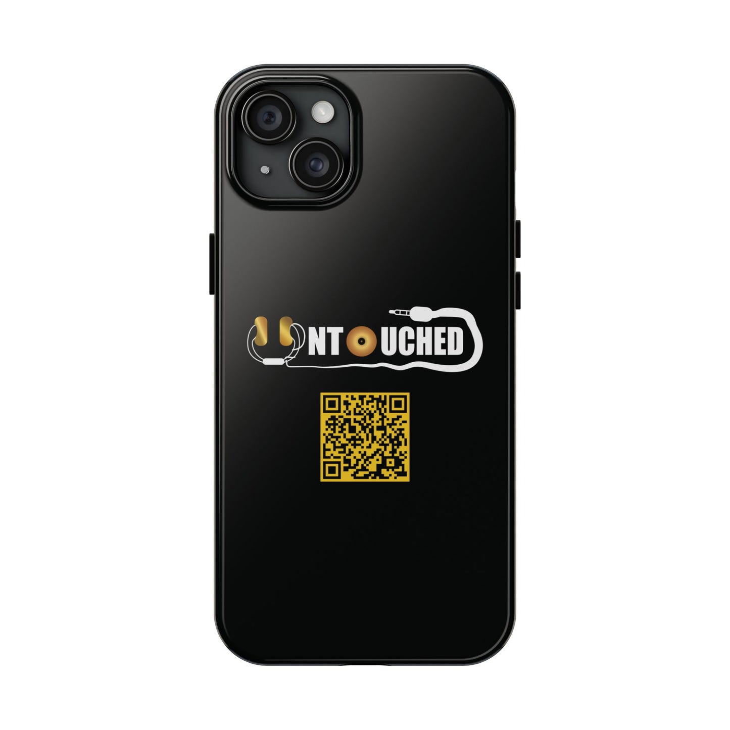 Durable Tough UNTOUCHED Phone Cases with Unique QR Design - Perfect for Tech Lovers