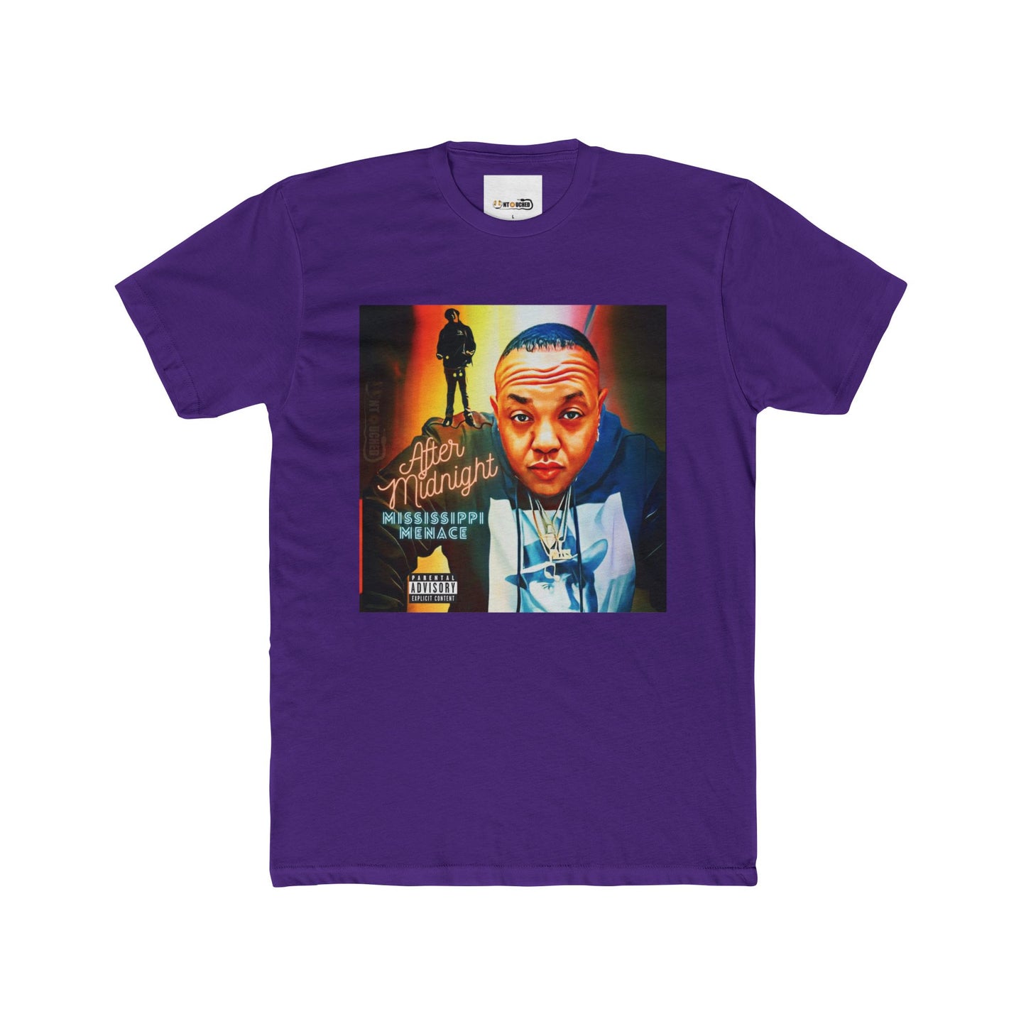 Cover Art Collection Unisex Cotton Crew Tee - 'After Midnight' Graphic T-Shirt