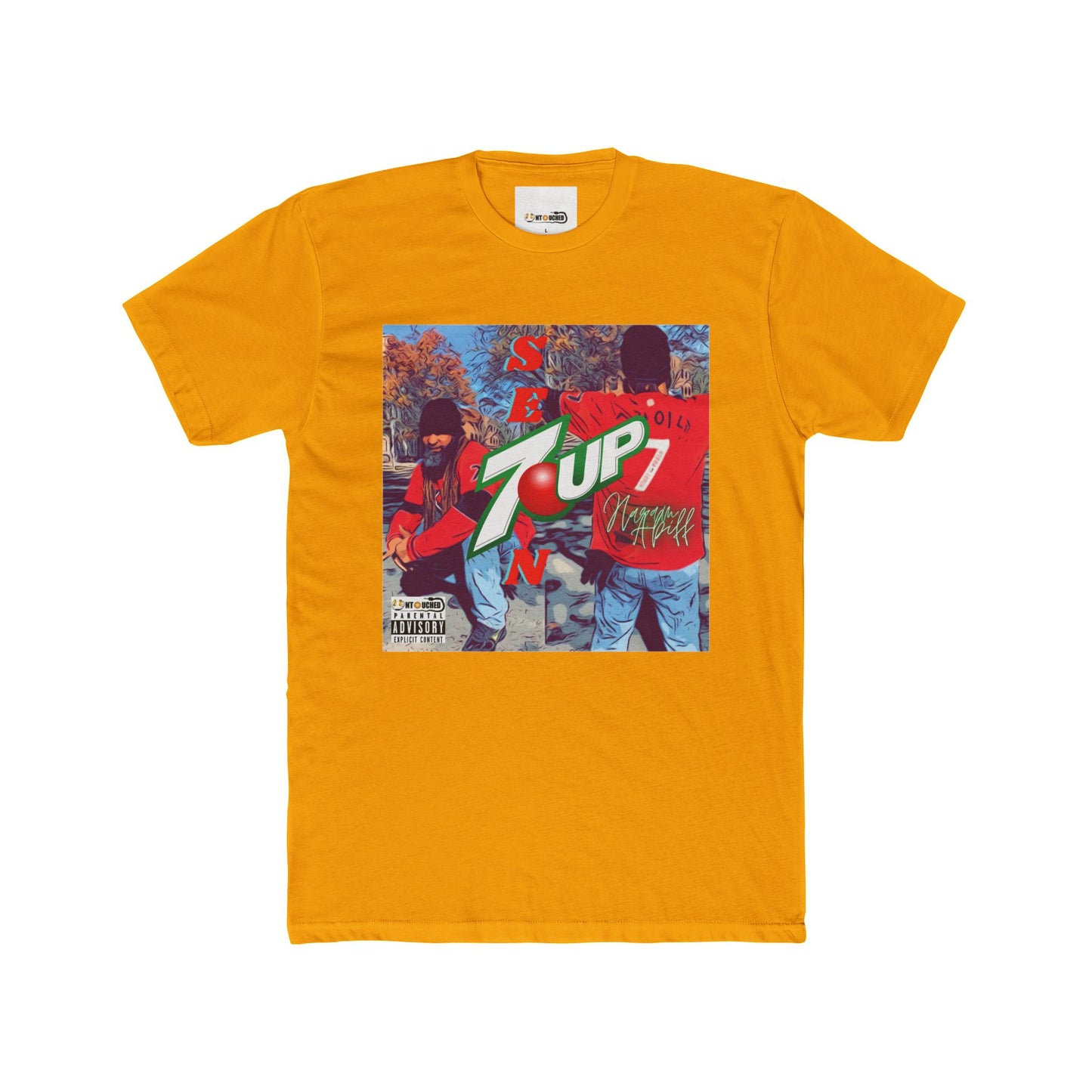 Cover Art Collection Unisex Cotton Crew Tee - '7 Up' Graphic T-Shirt