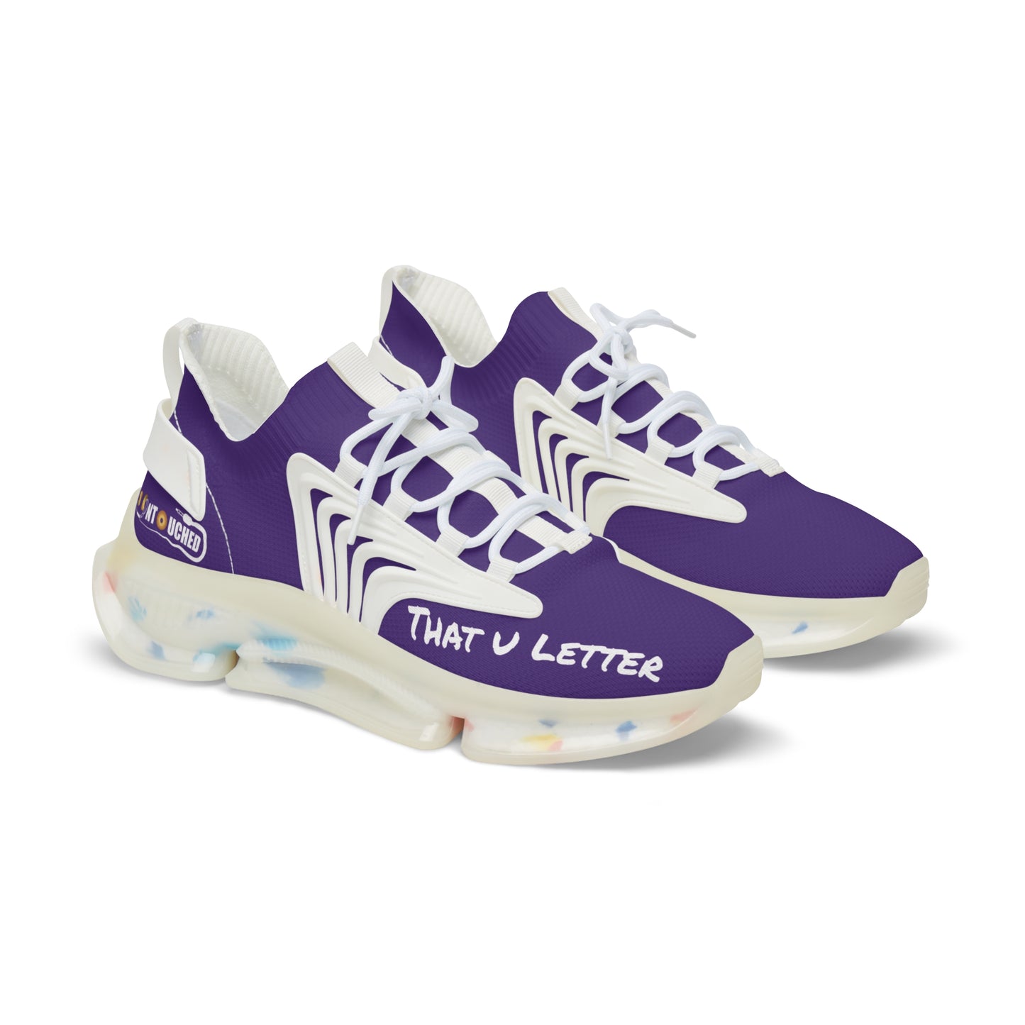 Purple Heart UNTOUCHED Men's Mesh Sneakers 'That U Letter'