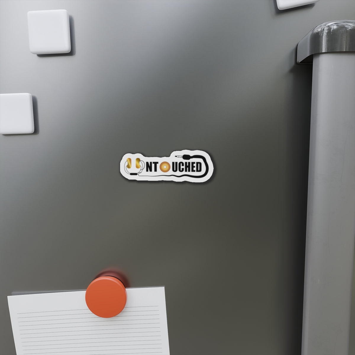 Music Lover Die-Cut Magnet - 'UNTOUCHED' Design for DJs and Audiophiles