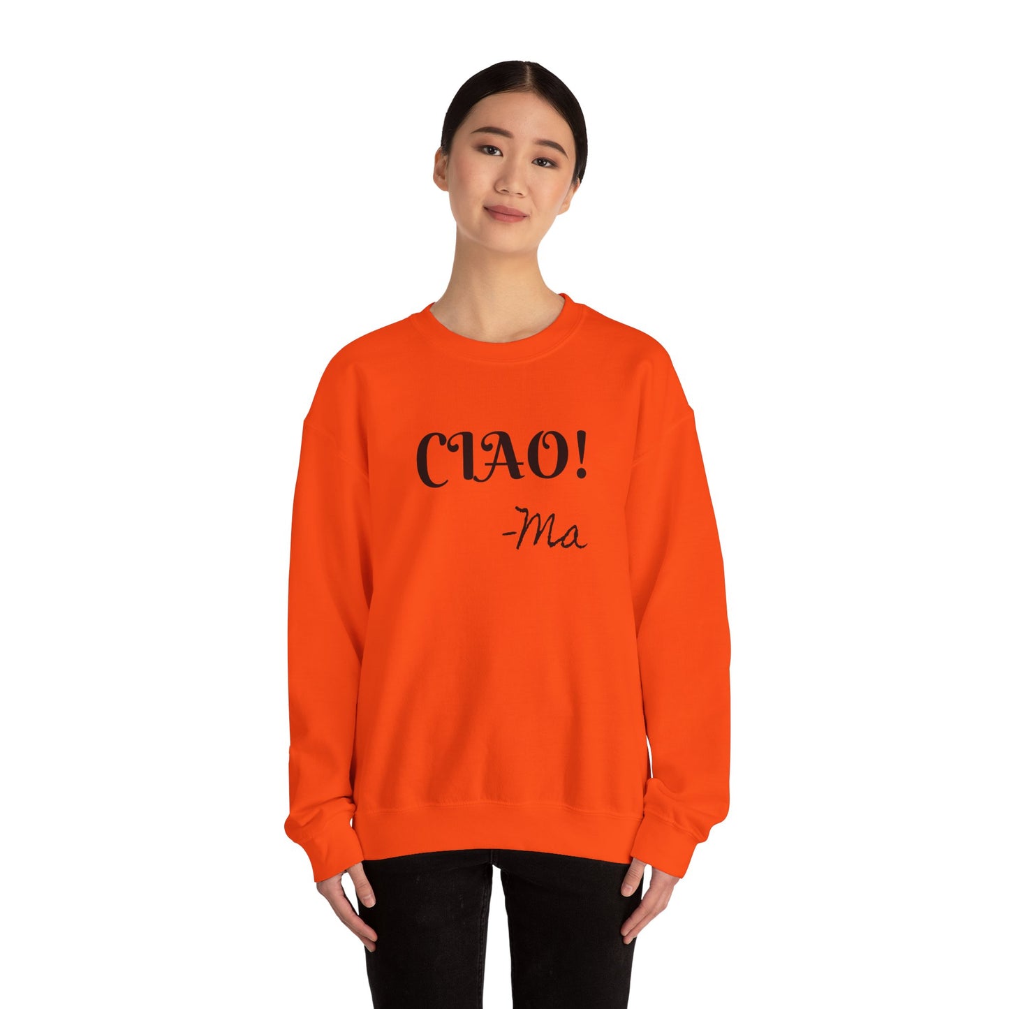 Ciao! Mom Unisex Heavy Blend Sweatshirt - Cozy Gift for Mother's Day & Casual Outings