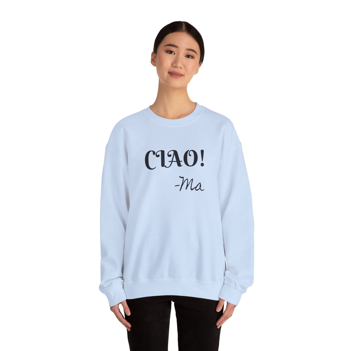 Ciao! Mom Unisex Heavy Blend Sweatshirt - Cozy Gift for Mother's Day & Casual Outings