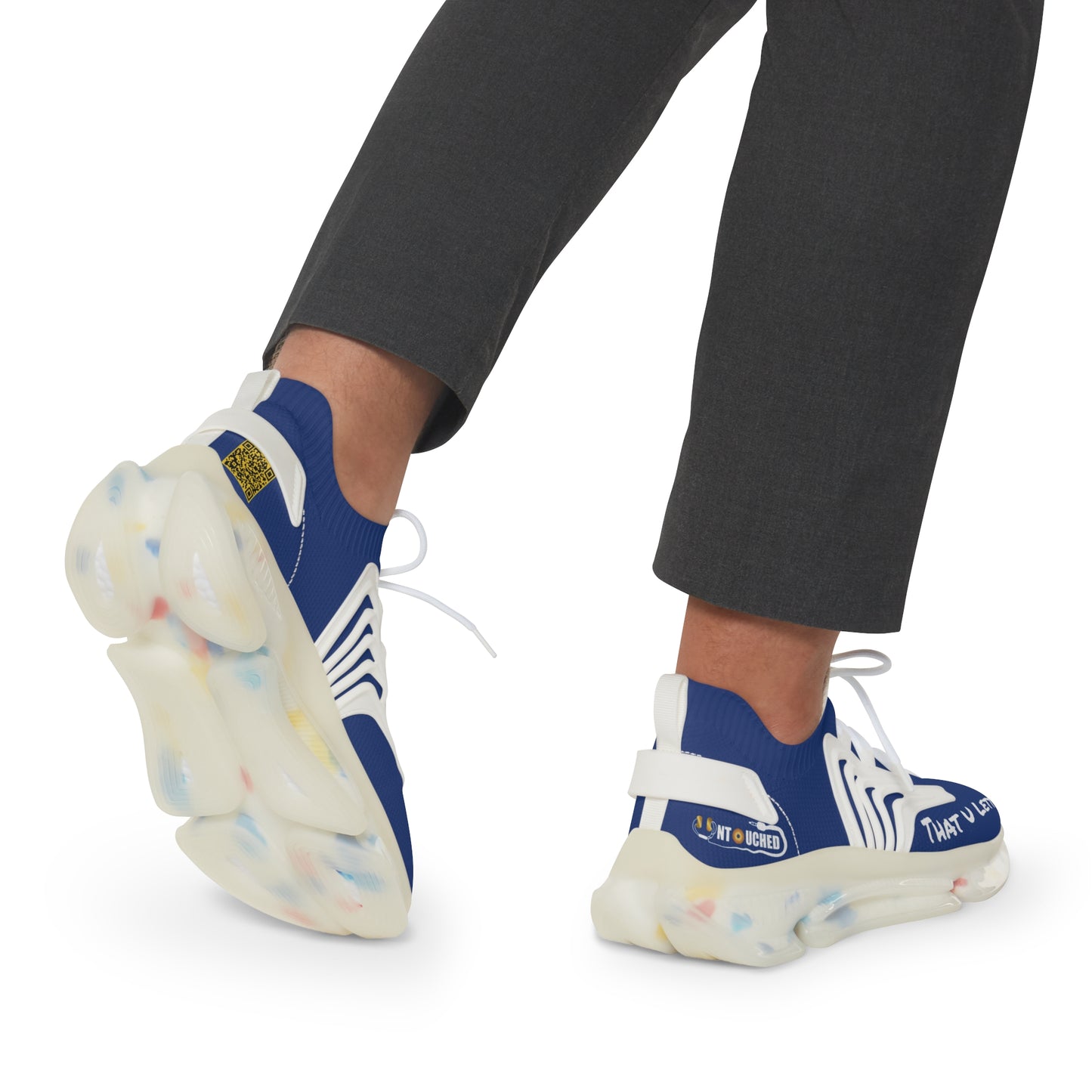 Royal UNTOUCHED Men's Mesh Sneakers 'That U Letter'
