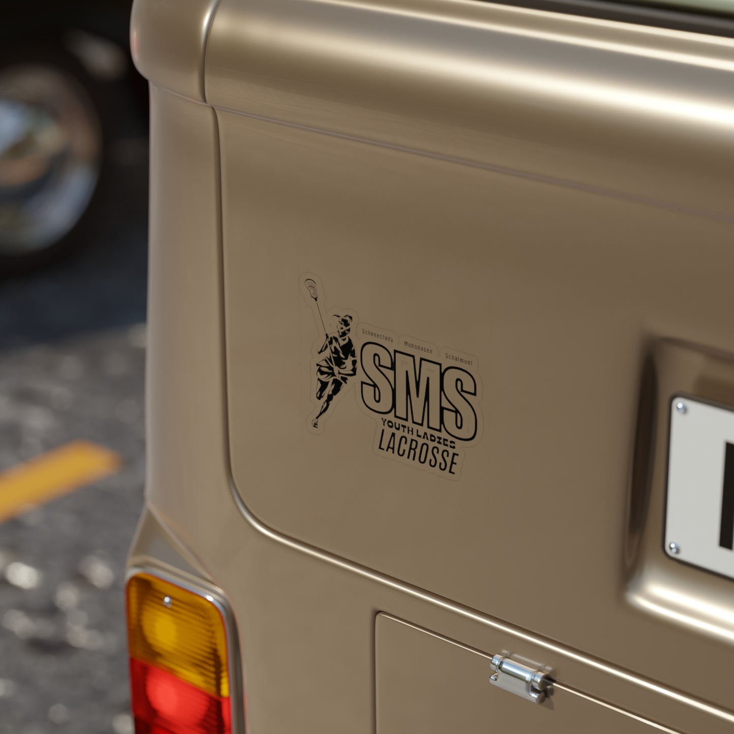 Die-Cut Lacrosse Outdoor Sticker - SMS Youth Ladies