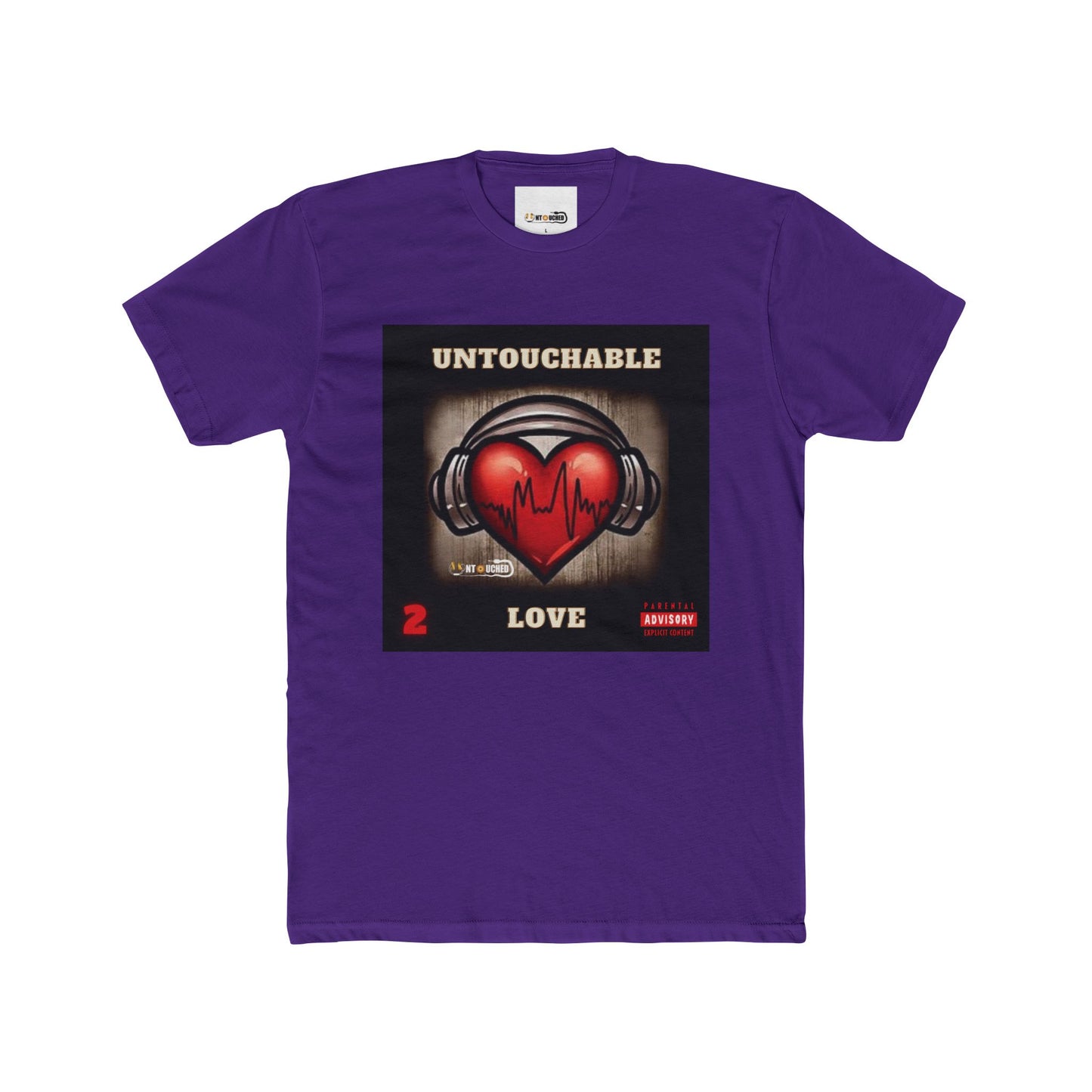 Cover Art Collection Unisex Cotton Crew Tee - 'Untouchable Love Part 2' Graphic T-Shirt