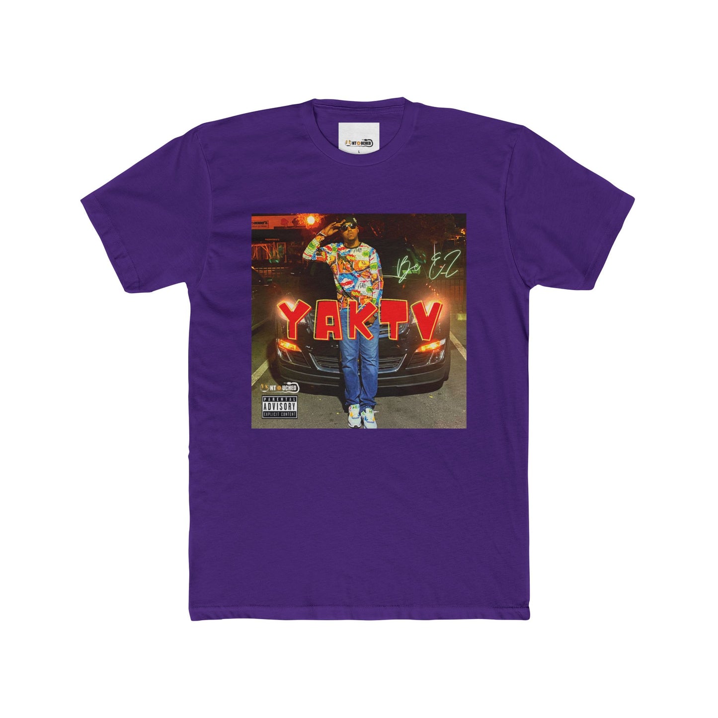 Cover Art Collection Unisex Cotton Crew Tee - ' YAKTV' Graphic T-Shirt