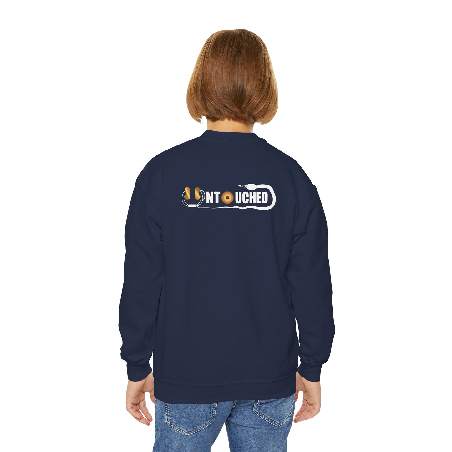 Youth Crewneck Sweatshirt - The Why Kidz Star and Untouched Design